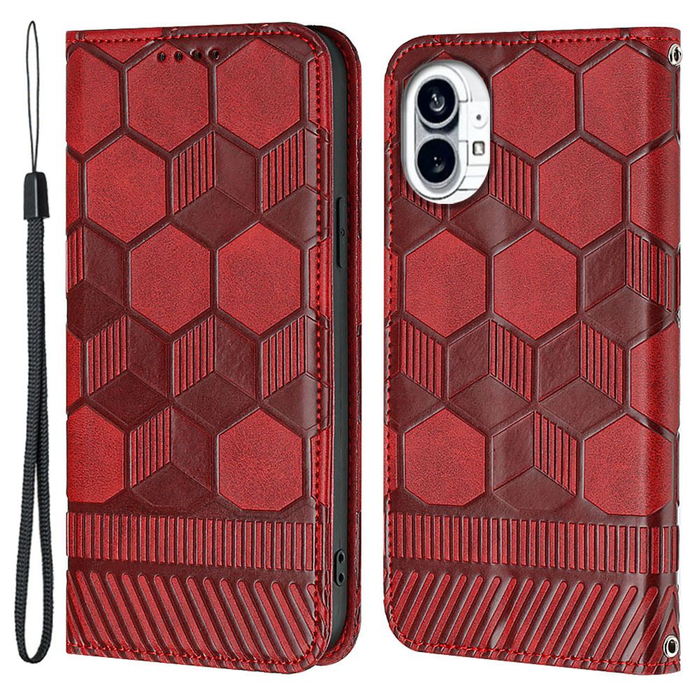 Für Nichts Telefon (1) 5G YB Sprudel Blumenserie-5-fußballstruktur Gedrucktem Stand Wallet Telefonhülle Mit Riemen - Rot, Nothing phone (1) 5G
Für Nichts Telefon (1) 5G YB Sprudel Blumenserie-5-fußballstruktur Gedrucktem Stand Wallet Telefonhülle Mit Riemen - Rot, Nothing phone (1) 5G