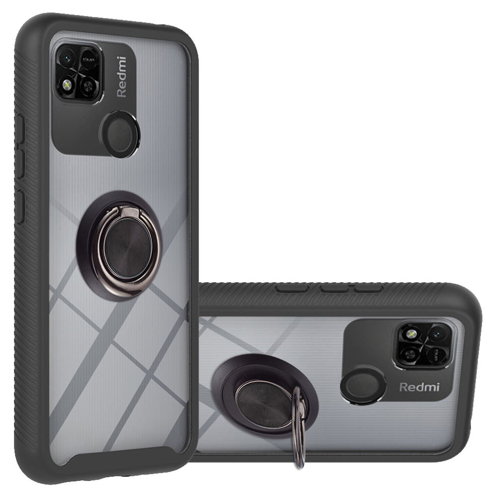 YB PC Series-5 Anti-scratch-kickstand Zurück-cover Für Xiaomi Redmi 10a / Redmi 9c 4g / 9c NFC, Schockdes Telefongehäuse Mit Ringhalter - Schwarz, Xiaomi Redmi 10A 
YB PC Series-5 Anti-scratch-kickstand Zurück-cover Für Xiaomi Redmi 10a / Redmi 9c 4g / 9c NFC, Schockdes Telefongehäuse Mit Ringhalter - Schwarz, Xiaomi Redmi 10A