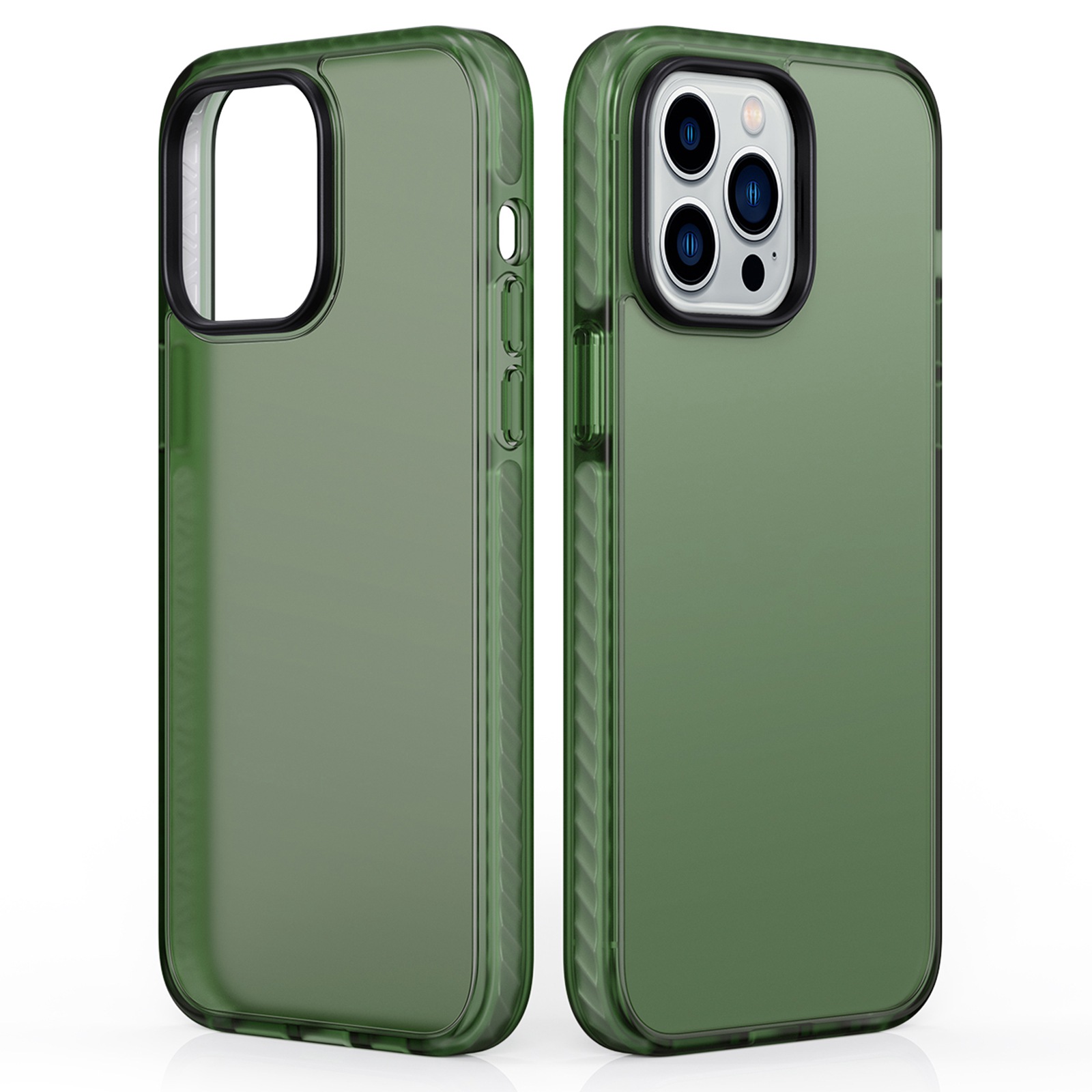 For iPhone 14 Pro 6.1 inch Translucent TPU+PC Protector Inner Texture Design Anti-wear Matte Cell Phone Case - Blackish Green, iPhone 14 Pro
For iPhone 14 Pro 6.1 inch Translucent TPU+PC Protector Inner Texture Design Anti-wear Matte Cell Phone Case - Blackish Green, iPhone 14 Pro
