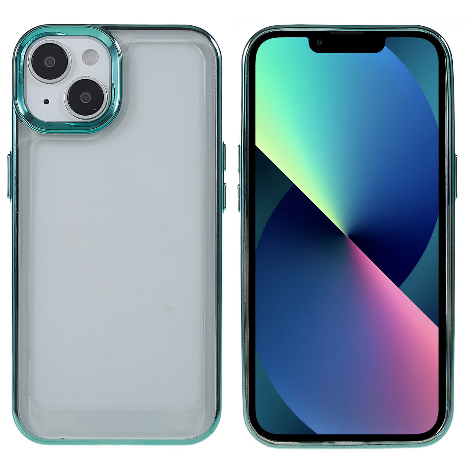 For iPhone 14 Plus TPU+Acrylic Electroplating Back Cover Well-protected Anti-drop Phone Case - Green, iPhone 14 Plus
For iPhone 14 Plus TPU+Acrylic Electroplating Back Cover Well-protected Anti-drop Phone Case - Green, iPhone 14 Plus