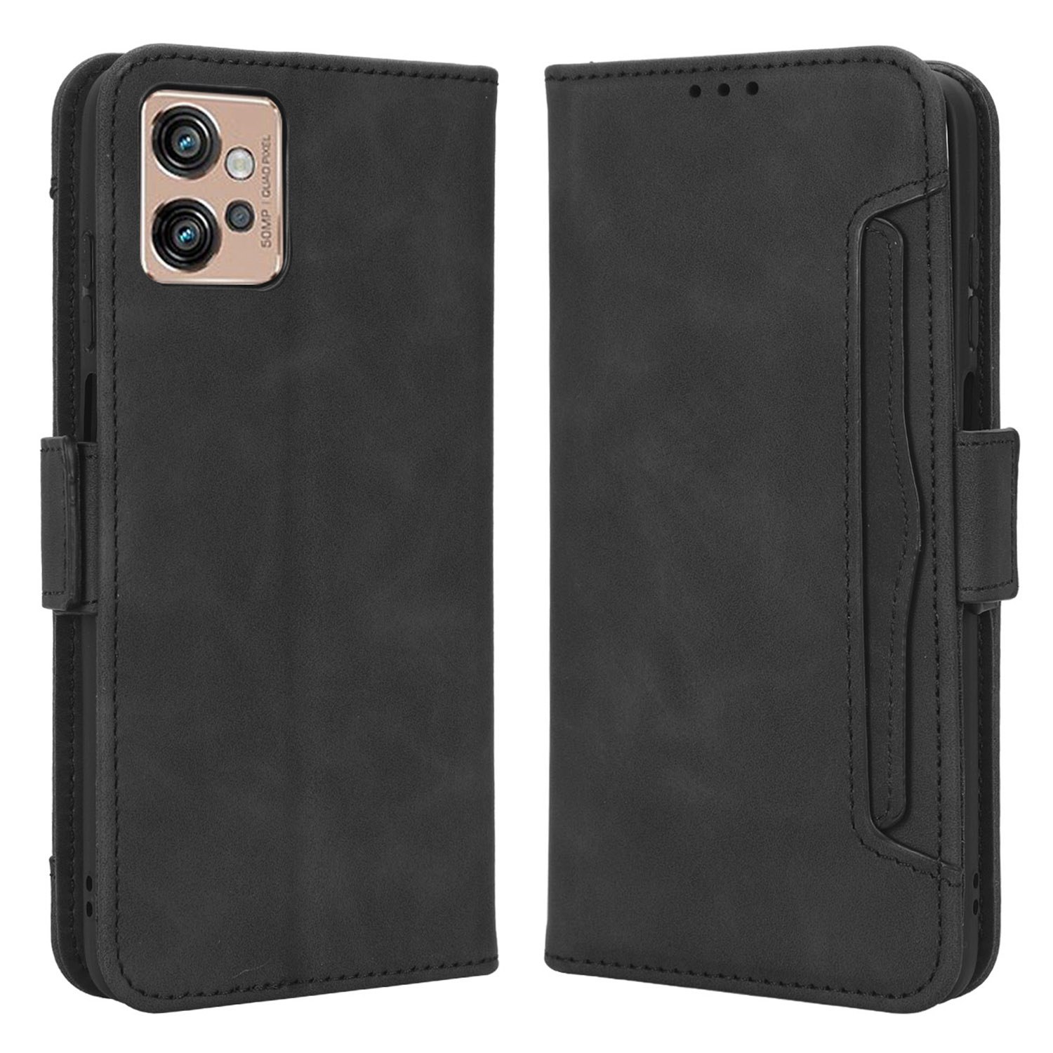 Für Motorola Moto G32 4G Mehrere Kartensteckplätze PU Leder Flip Stange Wallet Hülle Dual Magnetic Clasp Phone Decke - Schwarz, Motorola Moto G32 4G
Für Motorola Moto G32 4G Mehrere Kartensteckplätze PU Leder Flip Stange Wallet Hülle Dual Magnetic Clasp Phone Decke - Schwarz, Motorola Moto G32 4G