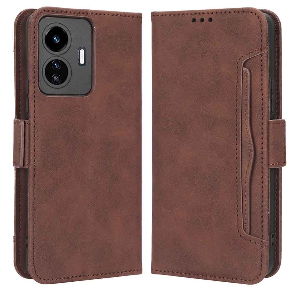Für Vivo Y77 5g / Y77e 5G PU Leder Mehrere Kartenschlitze Abdeckungsabdeckung Faltbarer Stand Wallet Side Magnetic Clasp Phone Hülle - Braun, vivo Y77 5G
Für Vivo Y77 5g / Y77e 5G PU Leder Mehrere Kartenschlitze Abdeckungsabdeckung Faltbarer Stand Wallet Side Magnetic Clasp Phone Hülle - Braun, vivo Y77 5G