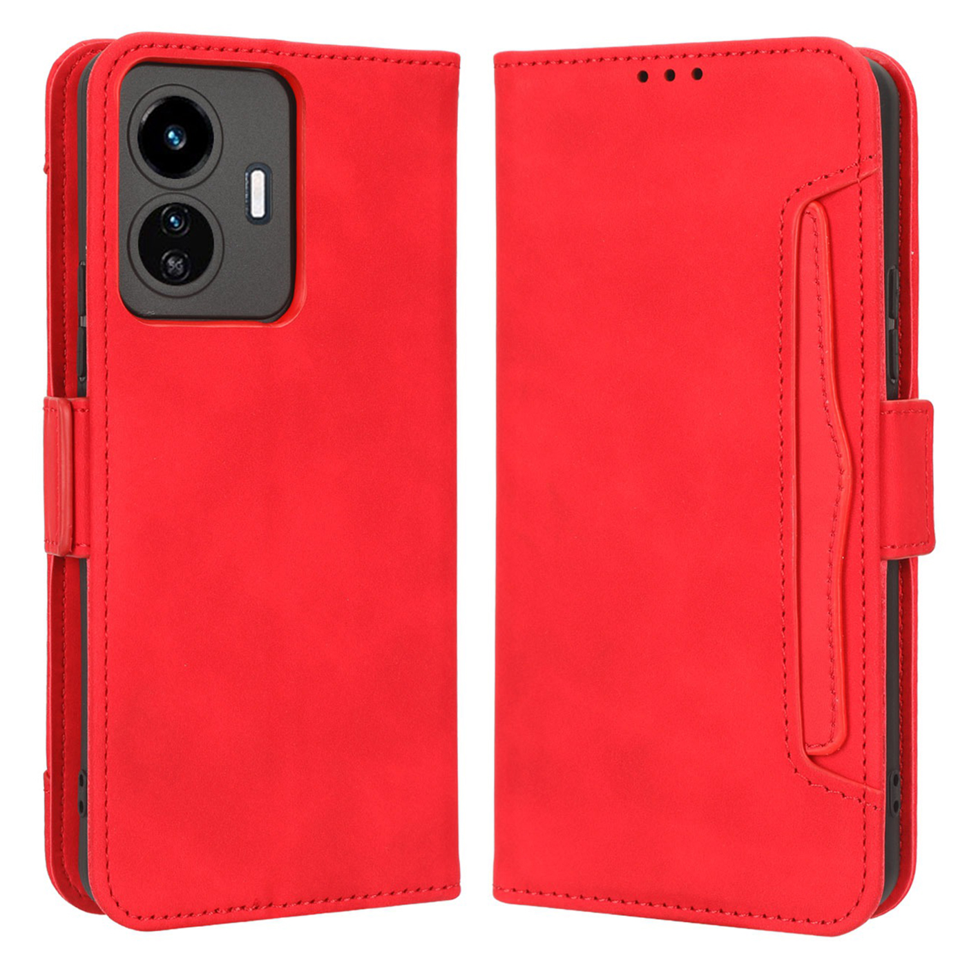 Für Vivo Y77 5g / Y77e 5G PU Leder Mehrere Kartenschlitze Abdeckungsabdeckung Faltbarer Stand Wallet Side Magnetic Clasp Phone Hülle - Rot, vivo Y77 5G
Für Vivo Y77 5g / Y77e 5G PU Leder Mehrere Kartenschlitze Abdeckungsabdeckung Faltbarer Stand Wallet Side Magnetic Clasp Phone Hülle - Rot, vivo Y77 5G