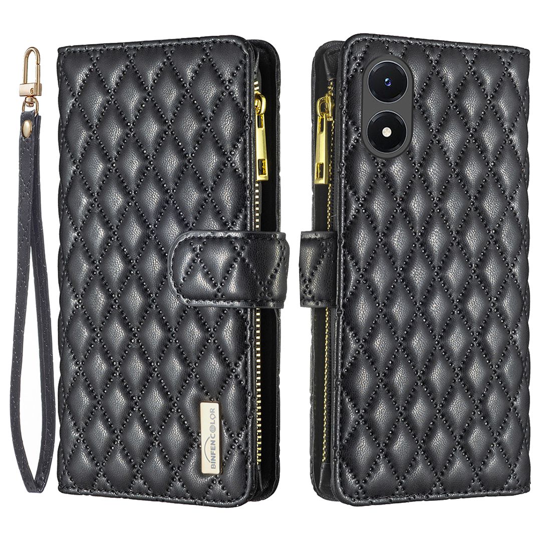 Binfen Farbe BF Style-15 Für Vivo Y02s 4G Reißverschluss Pocket Phone Hülle Geprägtes Rhombusmuster Anti-kratzer-brieftaschenabdeckständer - Schwarz, vivo Y02s 4G
Binfen Farbe BF Style-15 Für Vivo Y02s 4G Reißverschluss Pocket Phone Hülle Geprägtes Rhombusmuster Anti-kratzer-brieftaschenabdeckständer - Schwarz, vivo Y02s 4G
