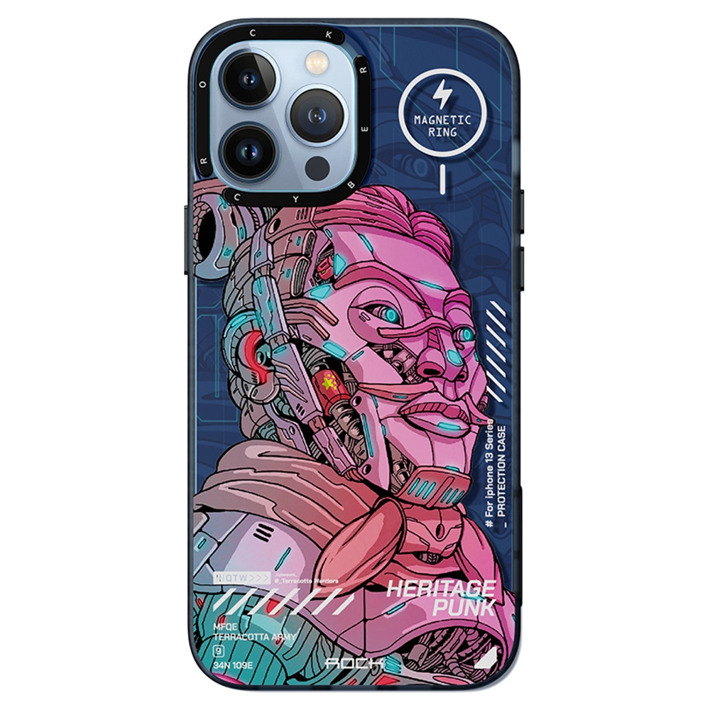 ROCK Heritage Punk InShare Magnetic Series for iPhone 13 Pro 6.1 inch Matte Case IMD Animal Pattern PET+TPU Drop Protection Cover - Terracotta Army, iPhone 13 Pro 
ROCK Heritage Punk InShare Magnetic Series for iPhone 13 Pro 6.1 inch Matte Case IMD Animal Pattern PET+TPU Drop Protection Cover - Terracotta Army, iPhone 13 Pro