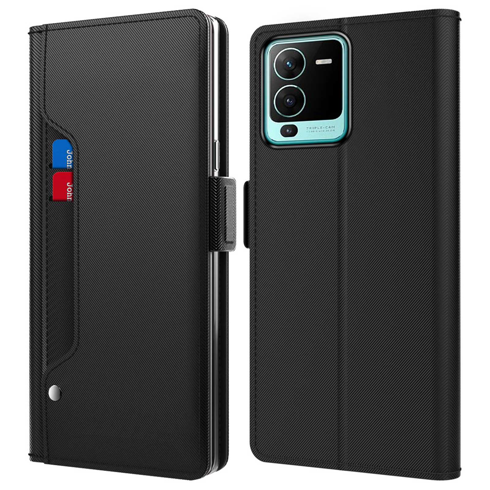 Für Vivo S15 Pro 5G Stand Card Halter Funktion Vollschutz PU Leder+tpu Flip Phone Hülle Mit Make -up -spiegel - Schwarz, vivo S15 Pro 5G
Für Vivo S15 Pro 5G Stand Card Halter Funktion Vollschutz PU Leder+tpu Flip Phone Hülle Mit Make -up -spiegel - Schwarz, vivo S15 Pro 5G