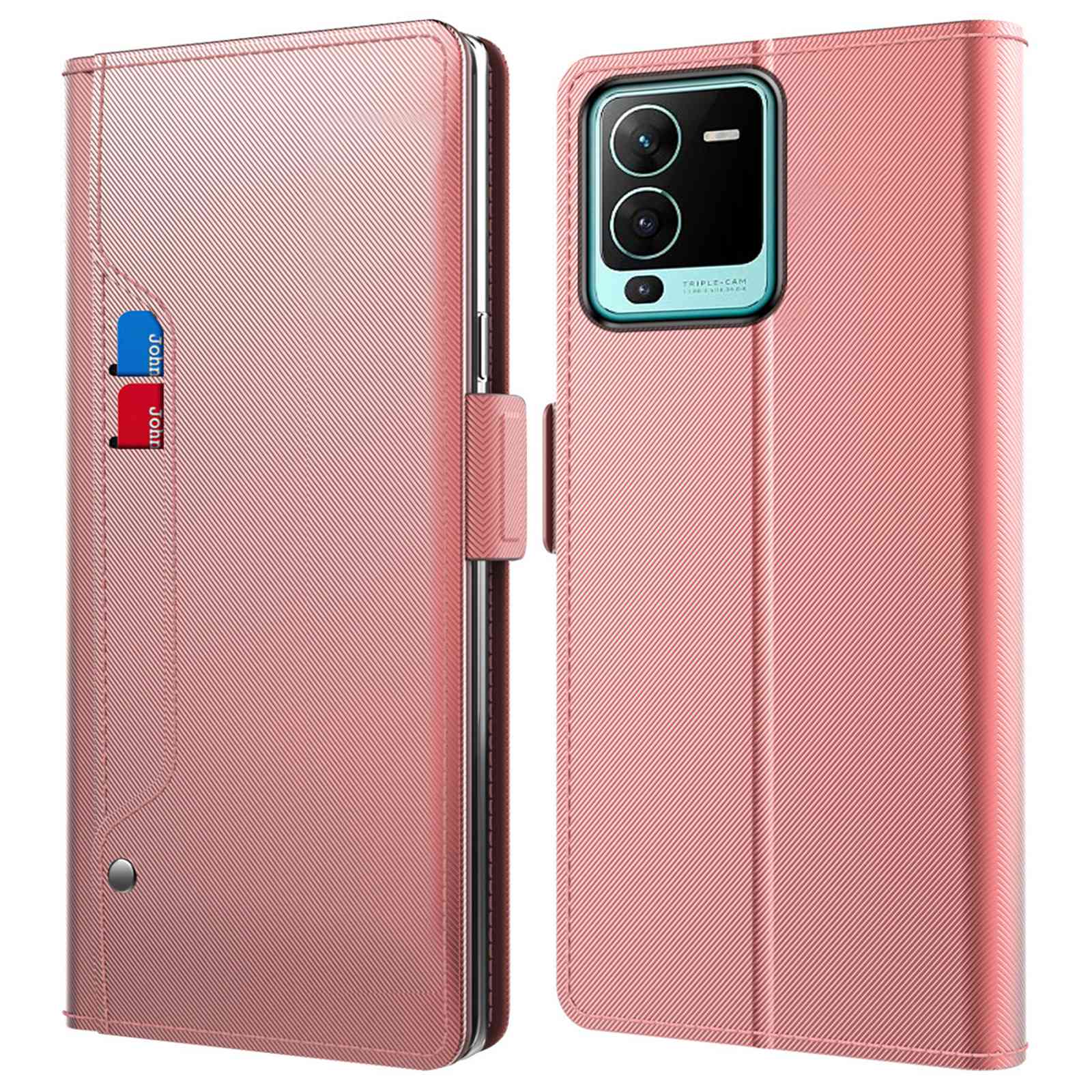 Für Vivo S15 Pro 5G Stand Card Halter Funktion Vollschutz PU Leder+tpu Flip Phone Hülle Mit Make -up -spiegel - Roségold, vivo S15 Pro 5G
Für Vivo S15 Pro 5G Stand Card Halter Funktion Vollschutz PU Leder+tpu Flip Phone Hülle Mit Make -up -spiegel - Roségold, vivo S15 Pro 5G