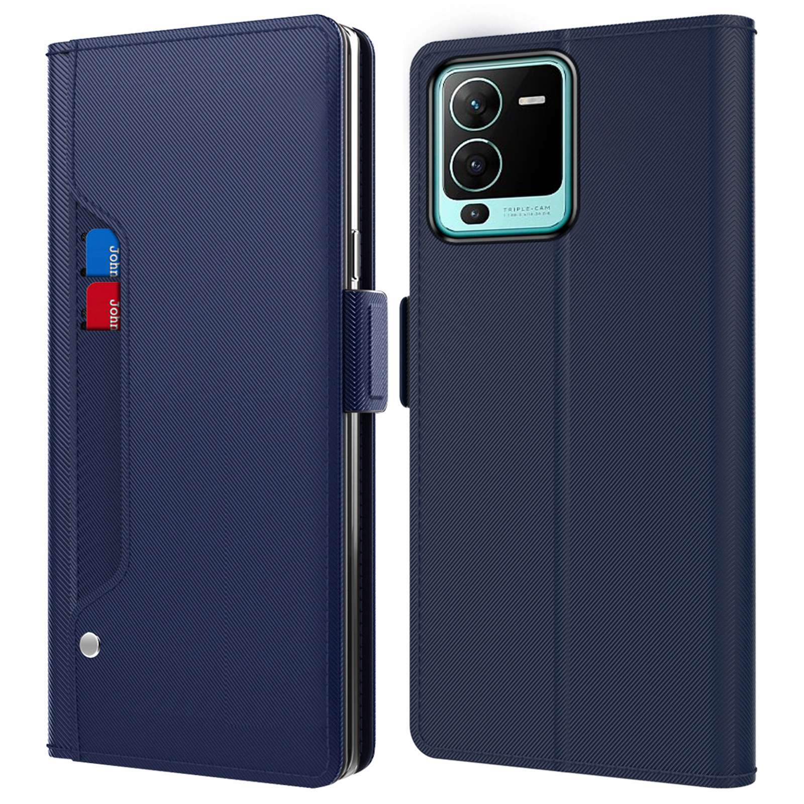 Für Vivo S15 Pro 5G Stand Card Halter Funktion Vollschutz PU Leder+tpu Flip Phone Hülle Mit Make -up -spiegel - Blau, vivo S15 Pro 5G
Für Vivo S15 Pro 5G Stand Card Halter Funktion Vollschutz PU Leder+tpu Flip Phone Hülle Mit Make -up -spiegel - Blau, vivo S15 Pro 5G