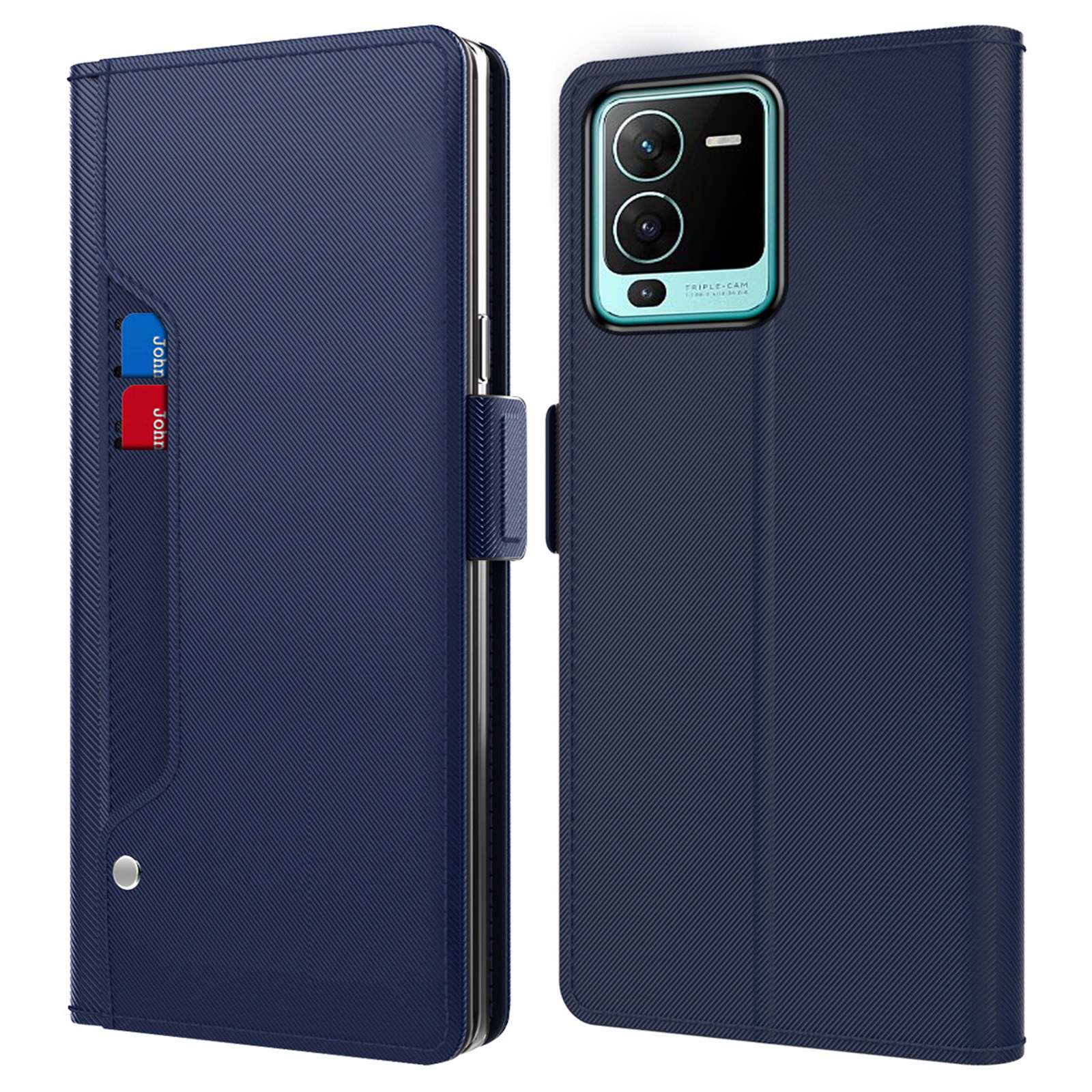 Für Vivo S15 5G Stand Card Halter Feature Magnetic Phone Case PU Leder+tpu Flip Shell Mit Make -up -spiegel - Blau, vivo S15 5G
Für Vivo S15 5G Stand Card Halter Feature Magnetic Phone Case PU Leder+tpu Flip Shell Mit Make -up -spiegel - Blau, vivo S15 5G