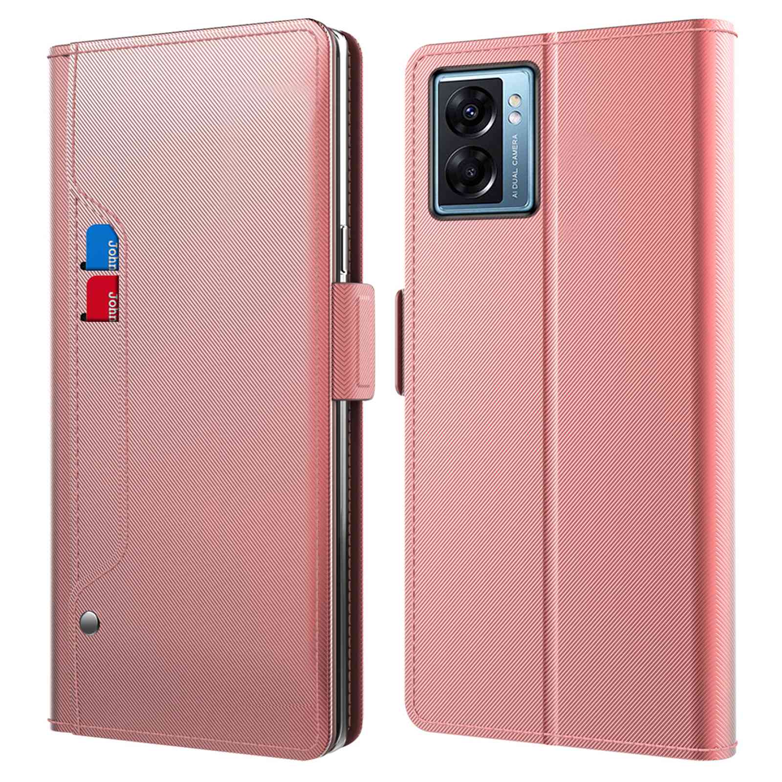 PU Ledertasche Für Oppo A77 5G / A57 (2022) 5G, Mirror -funktion Magnetic Clasp -telefonabdeckung Mit Kartensteckplätzen Und Ständer - Roségold, Oppo A77 5G
PU Ledertasche Für Oppo A77 5G / A57 (2022) 5G, Mirror -funktion Magnetic Clasp -telefonabdeckung Mit Kartensteckplätzen Und Ständer - Roségold, Oppo A77 5G
