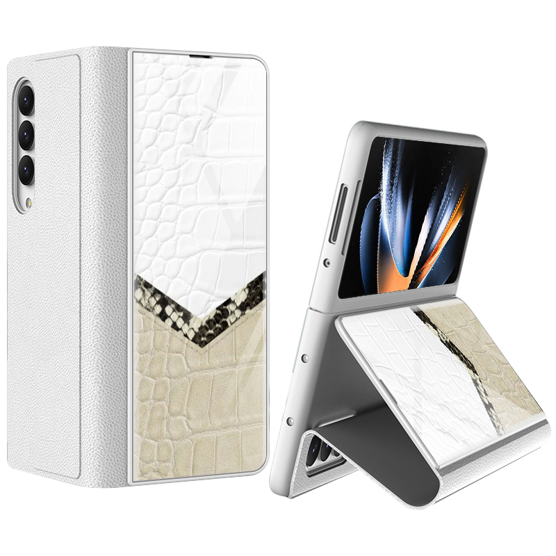 GKK Für Samsung Galaxy Z Fold4 5G Stand Phone Hülle Temperierte Glas + PU Leder + PC Folio Flip Cover - Lederstruktur 06, Galaxy Z Fold4 5G 
GKK Für Samsung Galaxy Z Fold4 5G Stand Phone Hülle Temperierte Glas + PU Leder + PC Folio Flip Cover - Lederstruktur 06, Galaxy Z Fold4 5G
