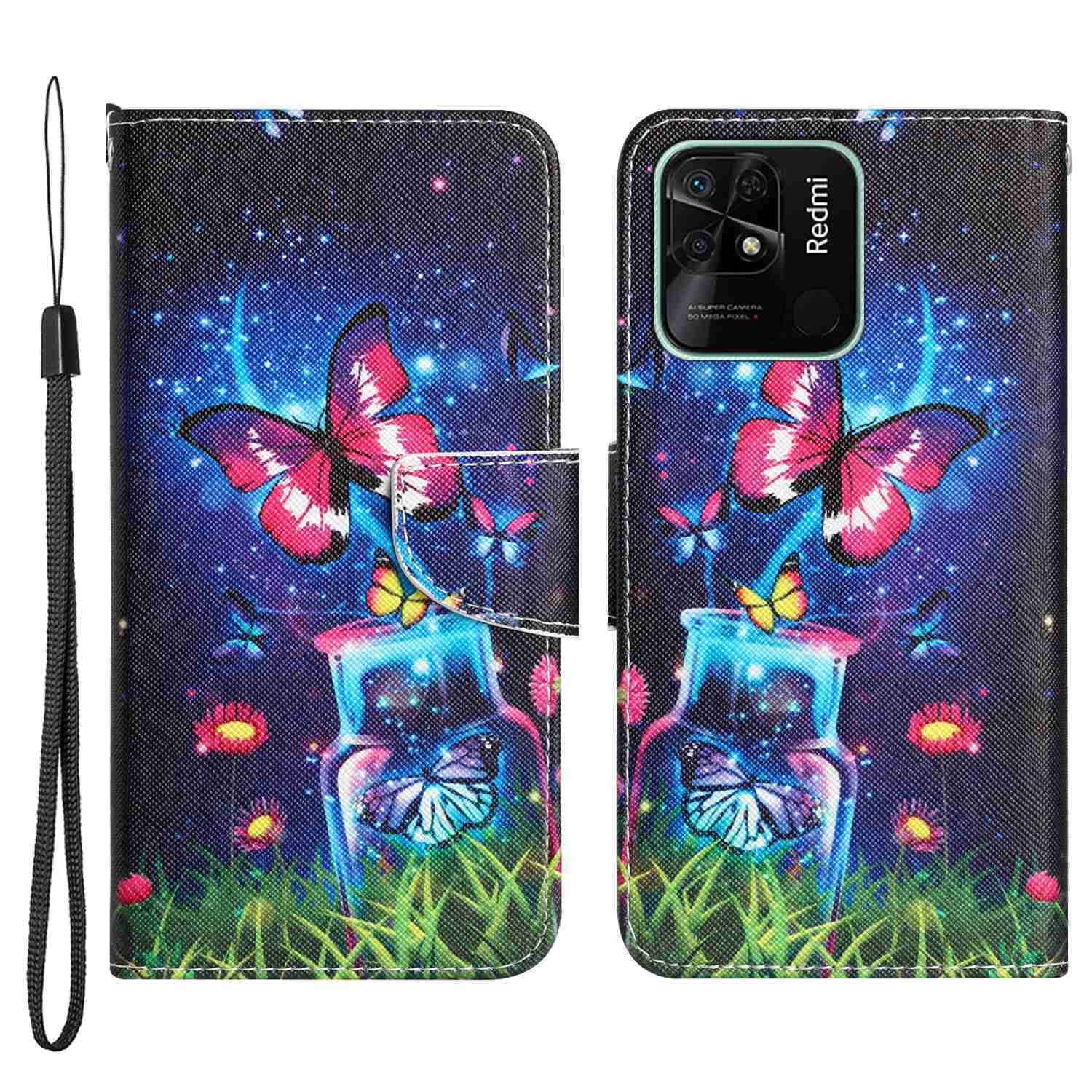 Anti-kratzer-stand-telefonhülle Für Xiaomi Redmi 10c 4G, Kreuztextur Muster Druck PU Leder Brieftasche - Flasche / Schmetterling, Xiaomi Redmi 10C 4G
Anti-kratzer-stand-telefonhülle Für Xiaomi Redmi 10c 4G, Kreuztextur Muster Druck PU Leder Brieftasche - Flasche / Schmetterling, Xiaomi Redmi 10C 4G