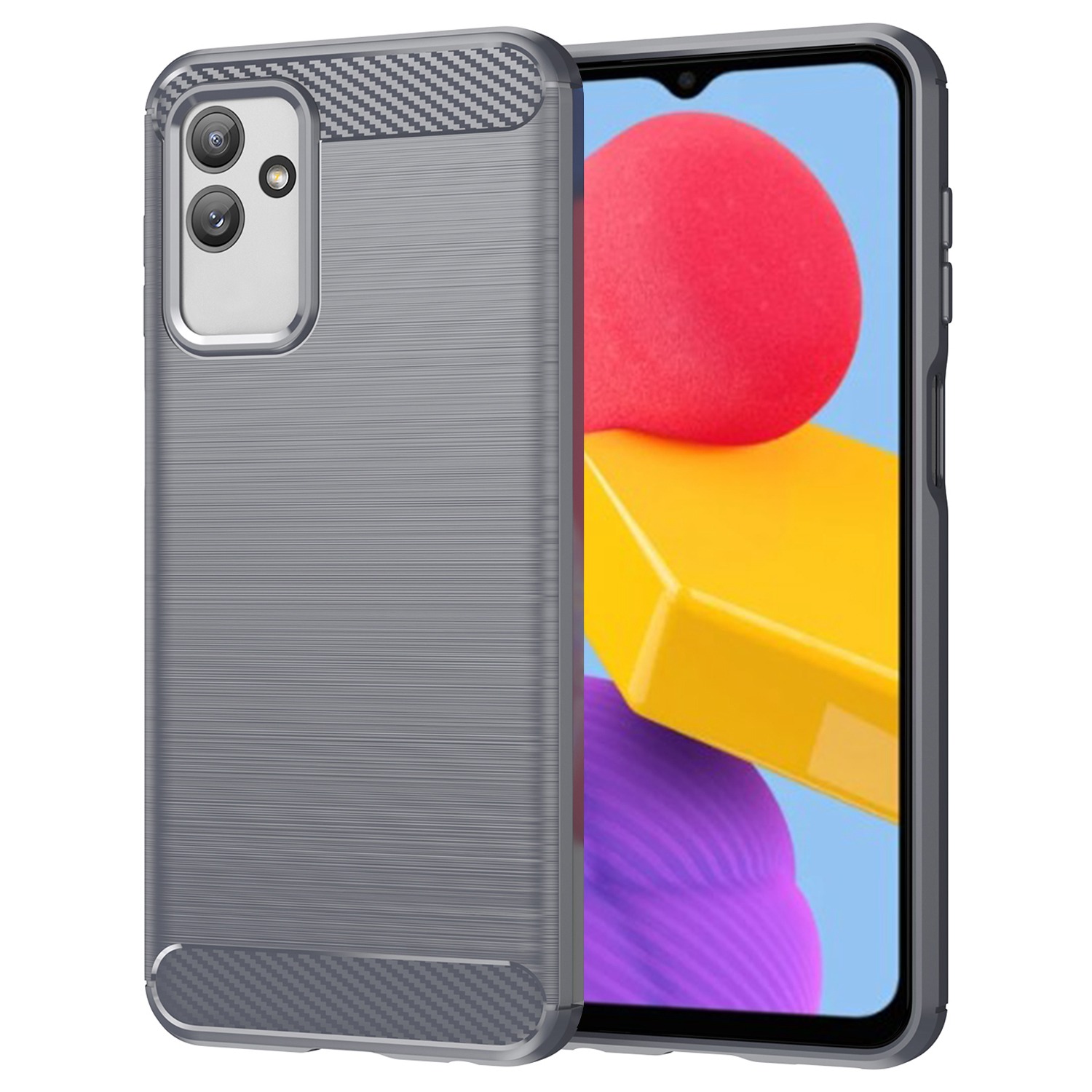 For Samsung Galaxy M13 5G TPU Cell Phone Case Anti-fingerprint Carbon Fiber Texture Brushed Phone Cover - Grey, Galaxy M13 5G
For Samsung Galaxy M13 5G TPU Cell Phone Case Anti-fingerprint Carbon Fiber Texture Brushed Phone Cover - Grey, Galaxy M13 5G