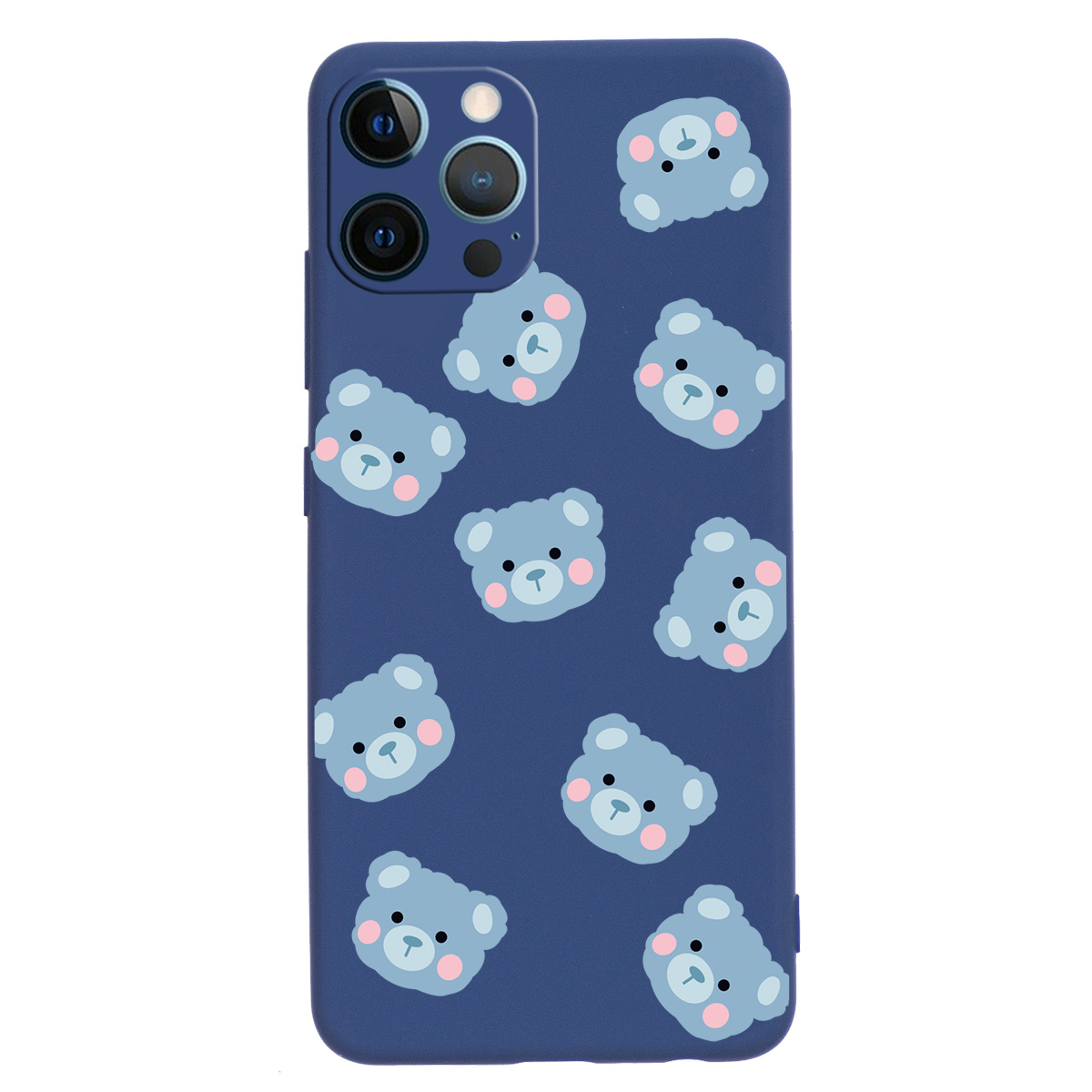 For iPhone 14 Pro Cute Bear Pattern Anti-scratch Slim Phone Case Liquid Silicone Protective Cover - Dark Blue, iPhone 14 Pro
For iPhone 14 Pro Cute Bear Pattern Anti-scratch Slim Phone Case Liquid Silicone Protective Cover - Dark Blue, iPhone 14 Pro