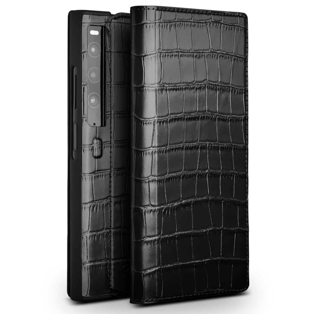 Qialino Für Huawei Mate xs 2 Crocodile Texture Phone Hülle Echtes Kuhlattenleder Schockdcover Abdeckung Anti-fall-telefon Hülle - Schwarz, Huawei Mate Xs 2
Qialino Für Huawei Mate xs 2 Crocodile Texture Phone Hülle Echtes Kuhlattenleder Schockdcover Abdeckung Anti-fall-telefon Hülle - Schwarz, Huawei Mate Xs 2