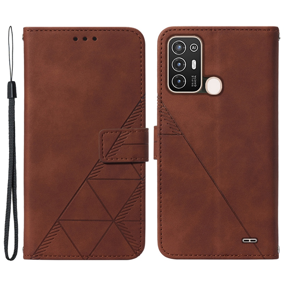 Yb-printing-serie-1 Für ZTE Blade A52 4G PU Leder Eingeprägte Linien Business Phone Cover Stand Wallet Hülle Mit Handgurt - Braun, ZTE Blade A52
Yb-printing-serie-1 Für ZTE Blade A52 4G PU Leder Eingeprägte Linien Business Phone Cover Stand Wallet Hülle Mit Handgurt - Braun, ZTE Blade A52