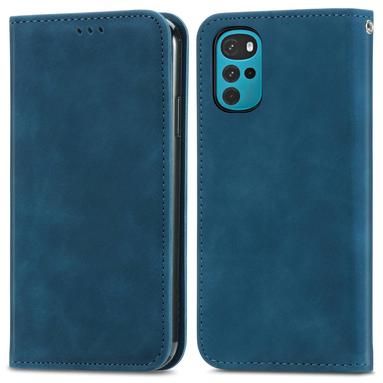 Für Motorola Moto G22 / E32 4G / E32s 4G Retro PU Leder Stand Card Slots Fall Haut-touch-magnetabsorption Flip Abdeckung - Blau, Motorola Moto G22
Für Motorola Moto G22 / E32 4G / E32s 4G Retro PU Leder Stand Card Slots Fall Haut-touch-magnetabsorption Flip Abdeckung - Blau, Motorola Moto G22