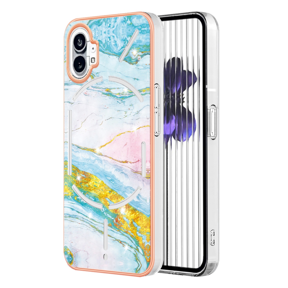 Für Nichts Telefon (1) 5G YB IMD Series-2 IMD Marble Muster Telefonhülle Anti-kratzer-elektroplattenrahmen Tpu-abdeckung - Grün 004, Nothing phone (1) 5G
Für Nichts Telefon (1) 5G YB IMD Series-2 IMD Marble Muster Telefonhülle Anti-kratzer-elektroplattenrahmen Tpu-abdeckung - Grün 004, Nothing phone (1) 5G