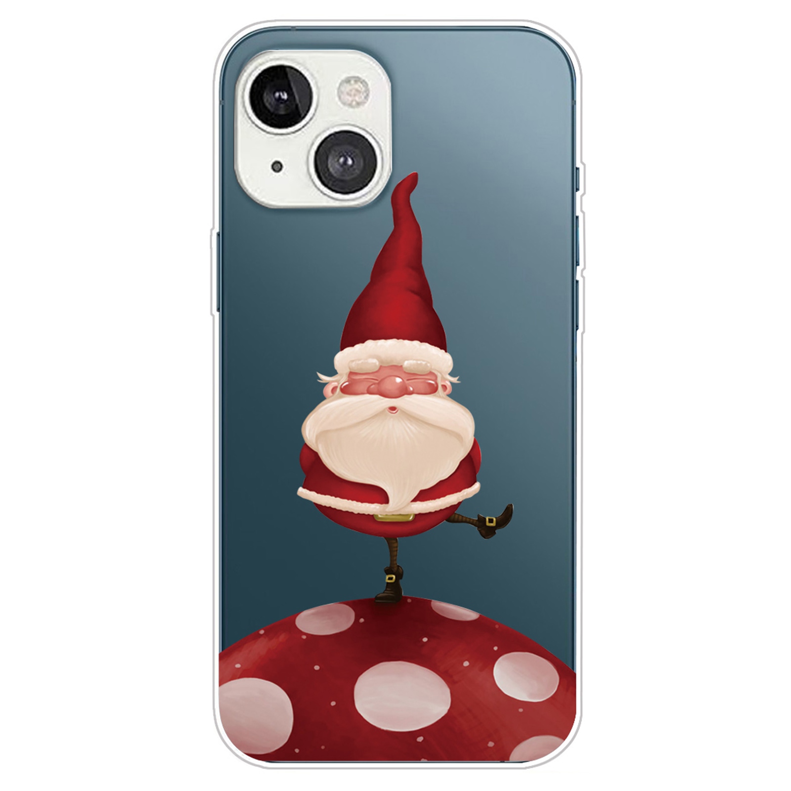 For iPhone 14 Plus Christmas Pattern Printing Case Soft TPU Shockproof Drop Protection Phone Cover - Santa and Mushroom, iPhone 14 Plus
For iPhone 14 Plus Christmas Pattern Printing Case Soft TPU Shockproof Drop Protection Phone Cover - Santa and Mushroom, iPhone 14 Plus