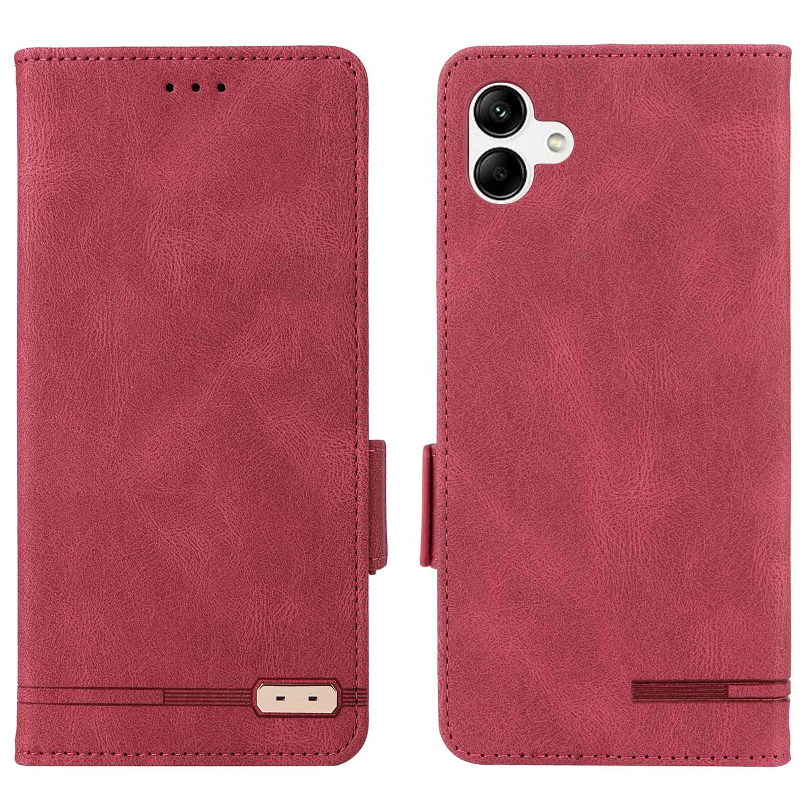 Hardware Decor Phone Case for Samsung Galaxy A04 4G (164.4 x 76.3 x 9.1 mm), Dual Magnetic Clasp PU Leather Wallet Adjustable Stand Phone Cover - Rose, Galaxy A04 4G (164.4 x 76.3 x 9.1 mm)
Hardware Decor Phone Case for Samsung Galaxy A04 4G (164.4 x 76.3 x 9.1 mm), Dual Magnetic Clasp PU Leather Wallet Adjustable Stand Phone Cover - Rose, Galaxy A04 4G (164.4 x 76.3 x 9.1 mm)