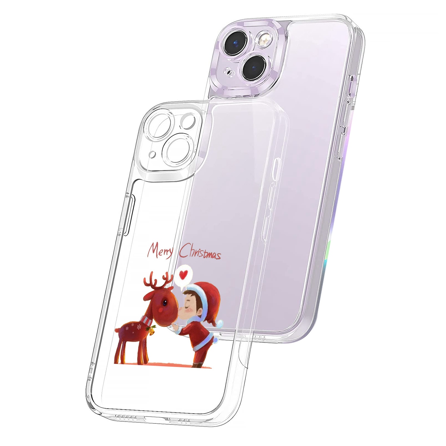 For iPhone 13 mini 5.4 inch Cute Christmas Decor Pattern Printing Phone Case Soft TPU 1.5mm Thick Precise Cutout Protective Back Cover - Kid Kisses Deer, iPhone 13 mini
For iPhone 13 mini 5.4 inch Cute Christmas Decor Pattern Printing Phone Case Soft TPU 1.5mm Thick Precise Cutout Protective Back Cover - Kid Kisses Deer, iPhone 13 mini