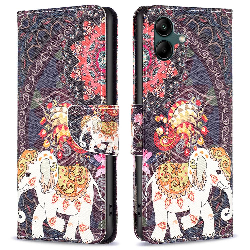 BF Pattern Printing Кожаная Серия-2 Для Samsung Galaxy A04 4G (164,4 x 76,3 x 9,1 Мм). Флип-кошелек. - Цветок и Слон, Galaxy A04 4G (164.4 x 76.3 x 9.1 mm)
BF Pattern Printing Кожаная Серия-2 Для Samsung Galaxy A04 4G (164,4 x 76,3 x 9,1 Мм). Флип-кошелек. - Цветок и Слон, Galaxy A04 4G (164.4 x 76.3 x 9.1 mm)