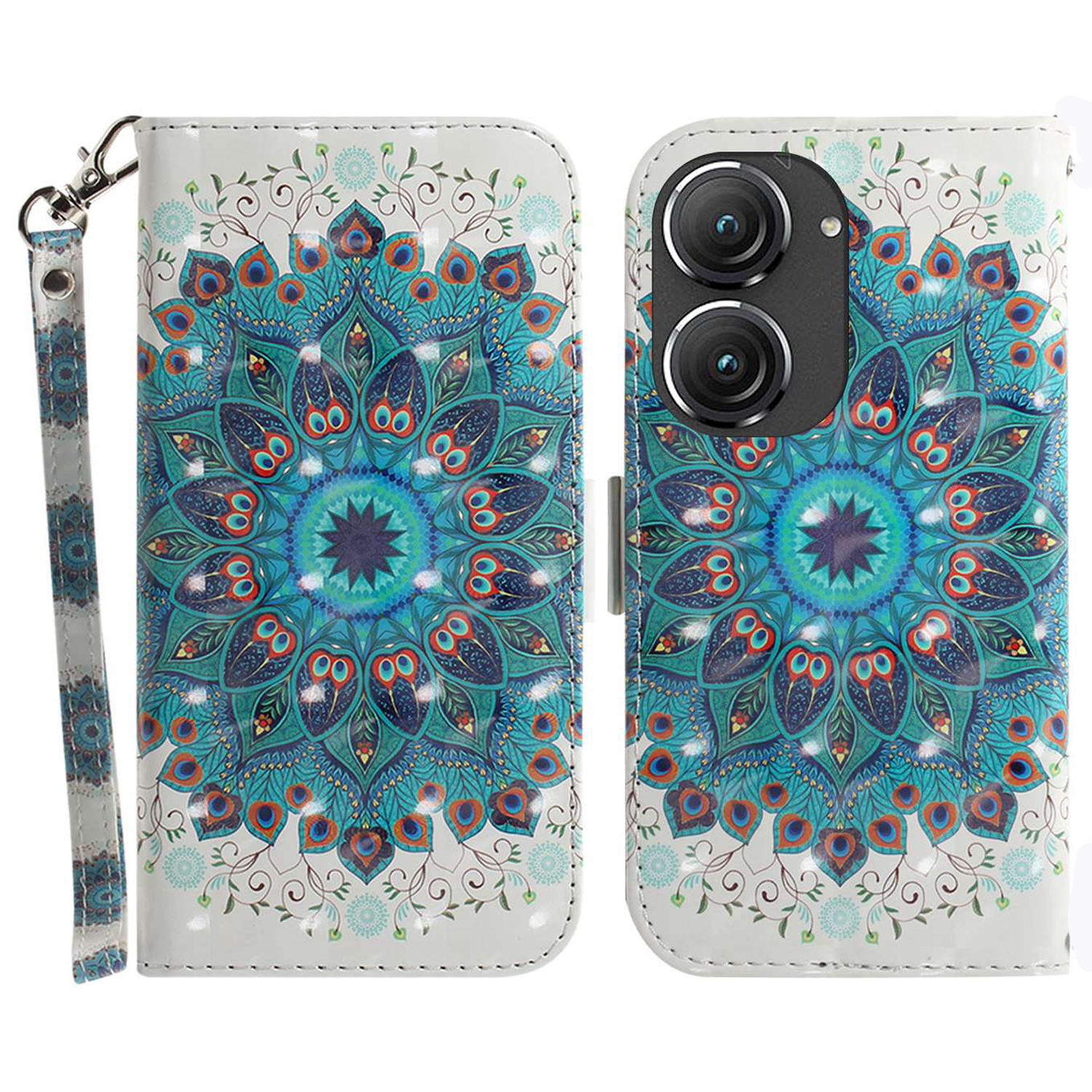 Für Asus Zenfone 9 5G 3D Muster Druckbrieftasche Telefonhülle PU Lederständer Magnetische Flip -abdeckung Mit Riemen - Pfauenkranz, Asus Zenfone 9 5G
Für Asus Zenfone 9 5G 3D Muster Druckbrieftasche Telefonhülle PU Lederständer Magnetische Flip -abdeckung Mit Riemen - Pfauenkranz, Asus Zenfone 9 5G