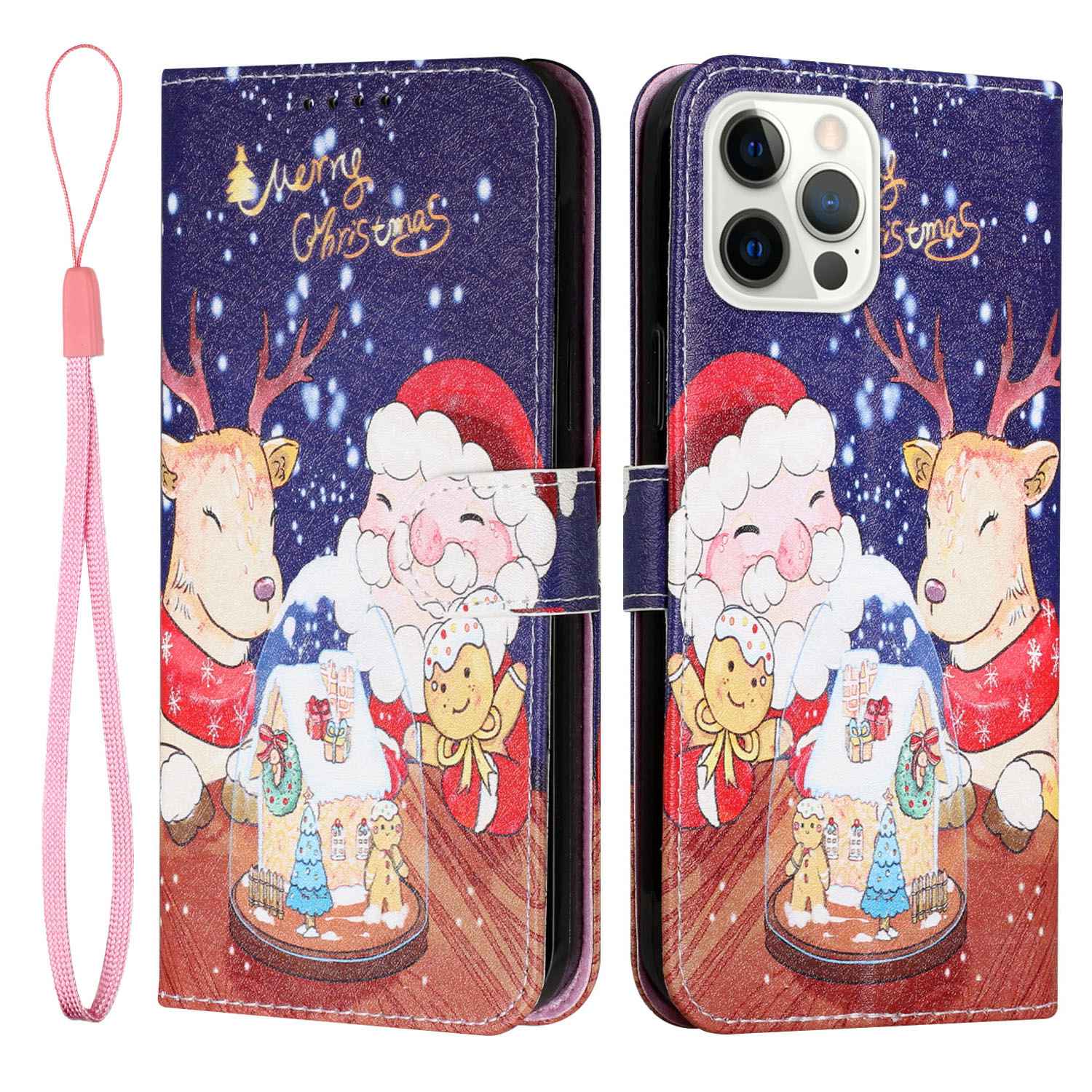 For iPhone 14 Pro Christmas Pattern Printed PU Leather Full Protection Case Phone Wallet Stand Cover - Santa with Music, iPhone 14 Pro
For iPhone 14 Pro Christmas Pattern Printed PU Leather Full Protection Case Phone Wallet Stand Cover - Santa with Music, iPhone 14 Pro