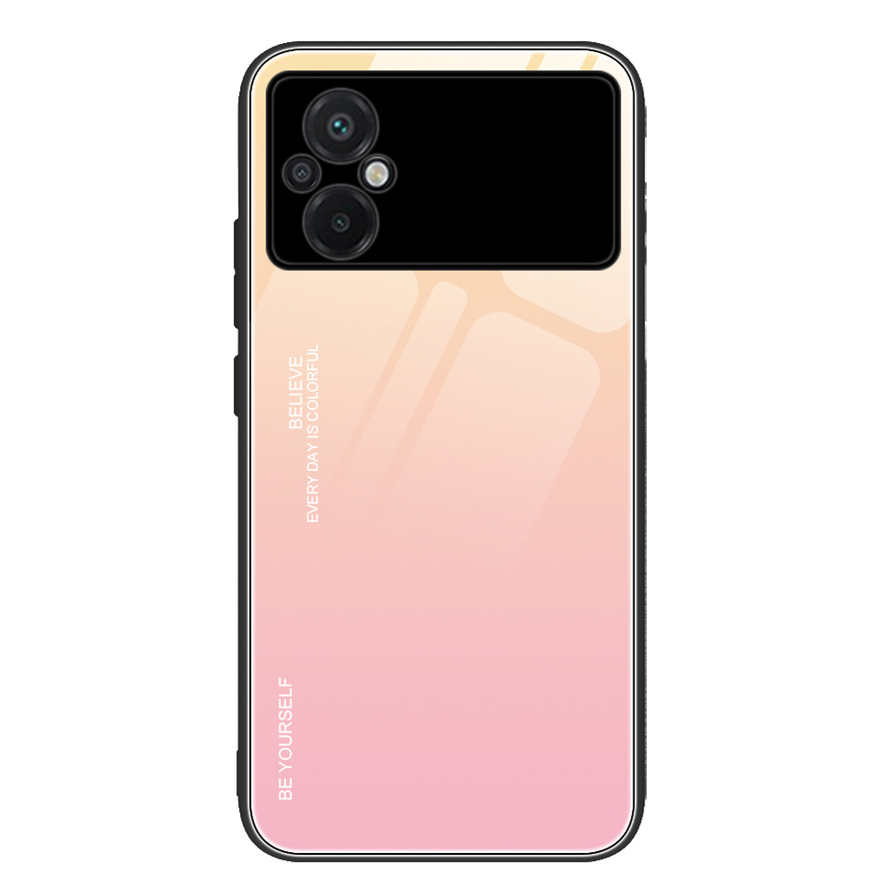 Für Xiaomi Poco M5 4G Farbgradienten Telefonhülle Weiche TPU Grenze Temperierte Glas+pc Rückenabdeckung Drop -widerstandsabdeckung - Gold / Rosa, Xiaomi Poco M5 4G
Für Xiaomi Poco M5 4G Farbgradienten Telefonhülle Weiche TPU Grenze Temperierte Glas+pc Rückenabdeckung Drop -widerstandsabdeckung - Gold / Rosa, Xiaomi Poco M5 4G