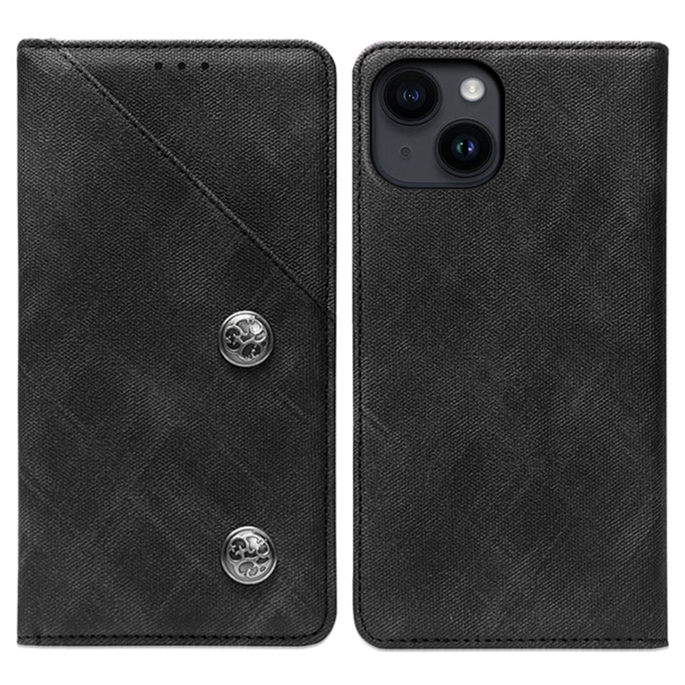 IDEWEI For iPhone 14 Retro Texture PU Leather Shockproof Stand Phone Case Magnetic Phone Cover with Card Slot - Black, iPhone 14
IDEWEI For iPhone 14 Retro Texture PU Leather Shockproof Stand Phone Case Magnetic Phone Cover with Card Slot - Black, iPhone 14
