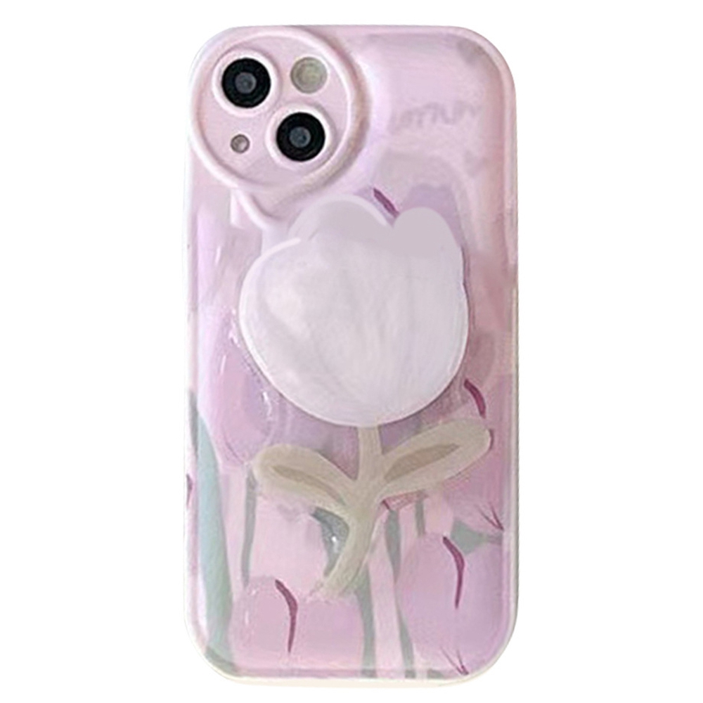 For iPhone 13 6.1 inch Tulip Shape Kickstand TPU Cover Drop-proof Cell Phone Case with Ring Strap, iPhone 13
For iPhone 13 6.1 inch Tulip Shape Kickstand TPU Cover Drop-proof Cell Phone Case with Ring Strap, iPhone 13