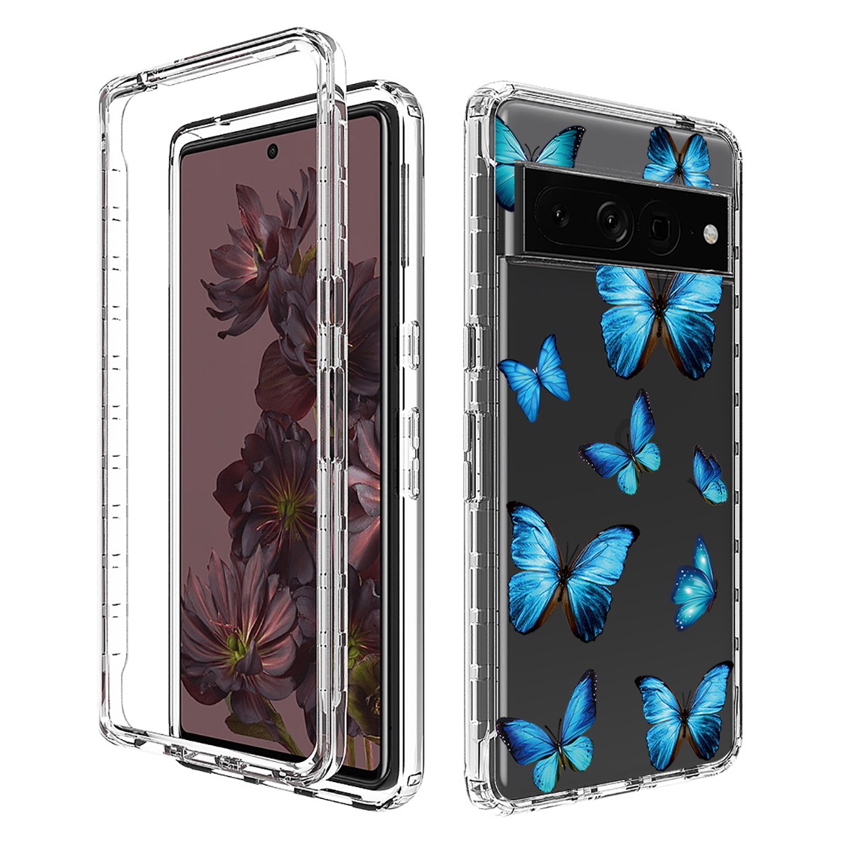 Für Google Pixel 7 Pro 5G Stylish Muster Printing Clear Phone Anti-drop-hülle 2-in-1-pc-rahmen + Tpu-stoßdämpferabdeckung - Blauer Schmetterling, Google Pixel 7 Pro 5G
Für Google Pixel 7 Pro 5G Stylish Muster Printing Clear Phone Anti-drop-hülle 2-in-1-pc-rahmen + Tpu-stoßdämpferabdeckung - Blauer Schmetterling, Google Pixel 7 Pro 5G