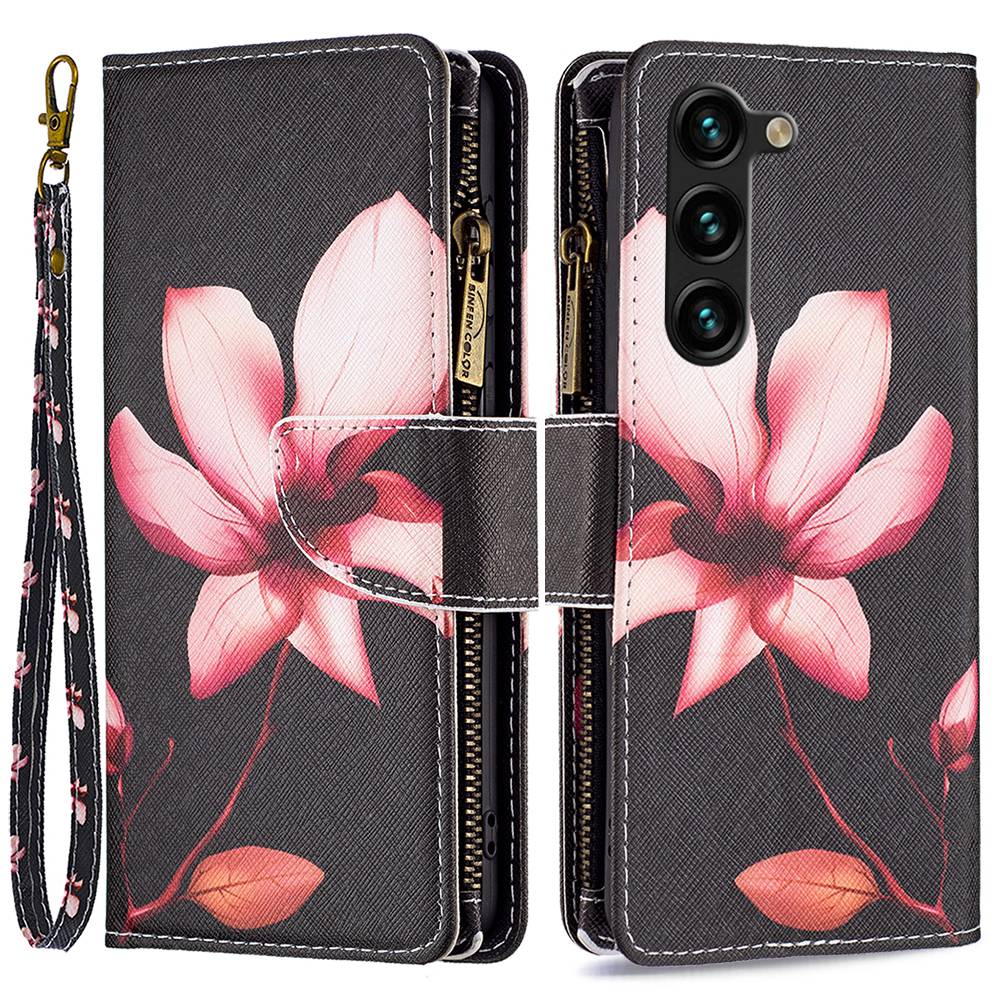BF Pattern Printing Leather Series-4 Для Samsung Galaxy S23 Plus Style-03 Карманная Стенда на Молнии Телефона Корпус PU - Розовый Цветок, Galaxy S23+
BF Pattern Printing Leather Series-4 Для Samsung Galaxy S23 Plus Style-03 Карманная Стенда на Молнии Телефона Корпус PU - Розовый Цветок, Galaxy S23+