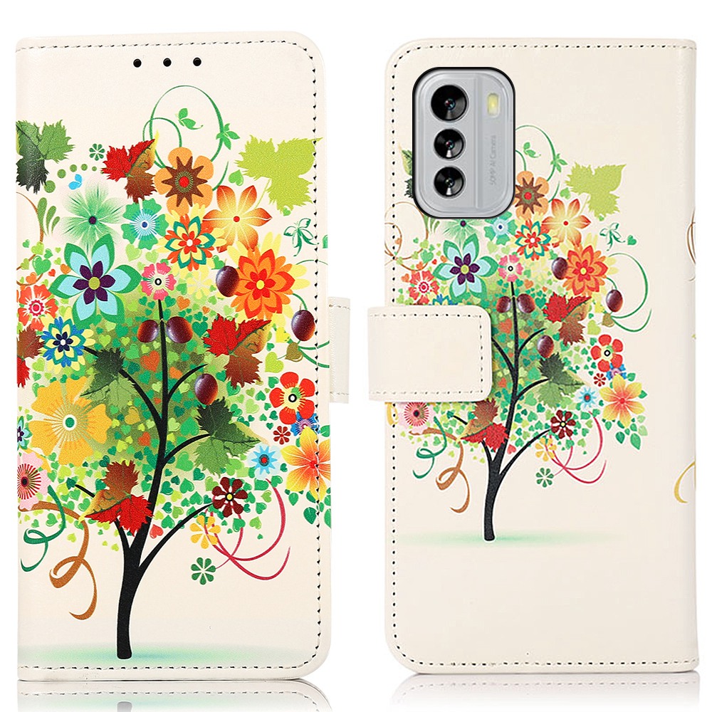 Für Nokia G60 5G Muster Druckbrieftasche Hülle PU Leder -ständer Funktion Magnetic Schockdelie Telefonabdeckung - Obstbaum, Nokia G60 5G
Für Nokia G60 5G Muster Druckbrieftasche Hülle PU Leder -ständer Funktion Magnetic Schockdelie Telefonabdeckung - Obstbaum, Nokia G60 5G