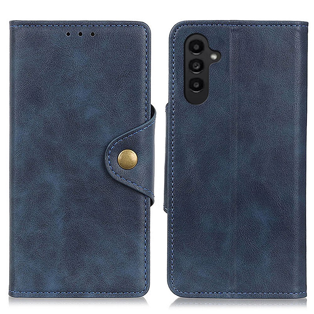 For Samsung Galaxy A14 5G / A14 4G PU Leather Magnetic Brass Buckle Phone Case Flip Folio Wallet Stand Anti-drop Cell Phone Cover - Blue, Galaxy A14 5G
For Samsung Galaxy A14 5G / A14 4G PU Leather Magnetic Brass Buckle Phone Case Flip Folio Wallet Stand Anti-drop Cell Phone Cover - Blue, Galaxy A14 5G