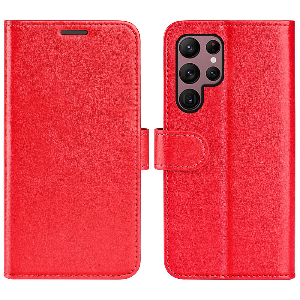For Samsung Galaxy S23 Ultra PU Leather+TPU Phone Case Stand Wallet Crazy Horse Texture Shockproof Cell Phone Cover - Red, Galaxy S23 Ultra
For Samsung Galaxy S23 Ultra PU Leather+TPU Phone Case Stand Wallet Crazy Horse Texture Shockproof Cell Phone Cover - Red, Galaxy S23 Ultra