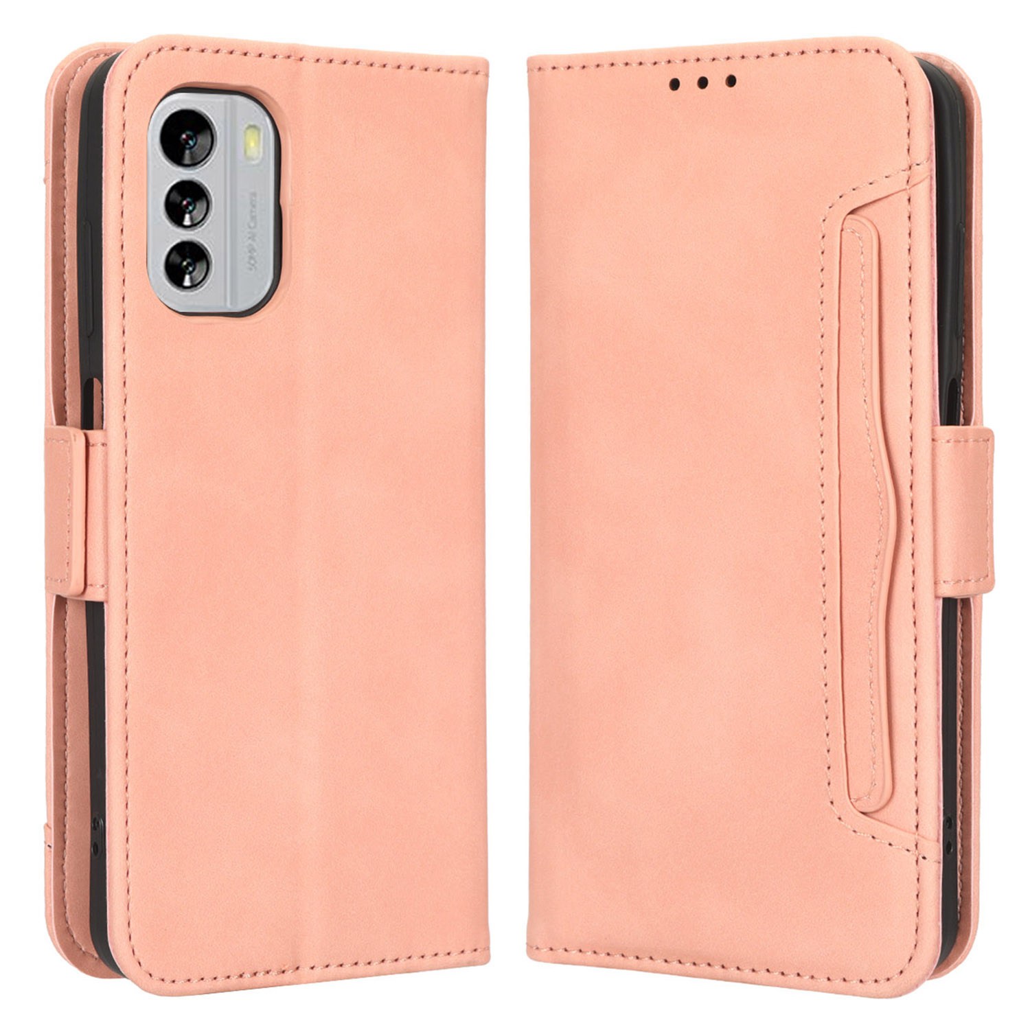 Für Nokia G60 5G Mehrere Kartensteckplätze PU Leder Hülle Wallet Stand Magnetic Clasp Folio Flip Telefonabdeckung - Rosa, Nokia G60 5G
Für Nokia G60 5G Mehrere Kartensteckplätze PU Leder Hülle Wallet Stand Magnetic Clasp Folio Flip Telefonabdeckung - Rosa, Nokia G60 5G