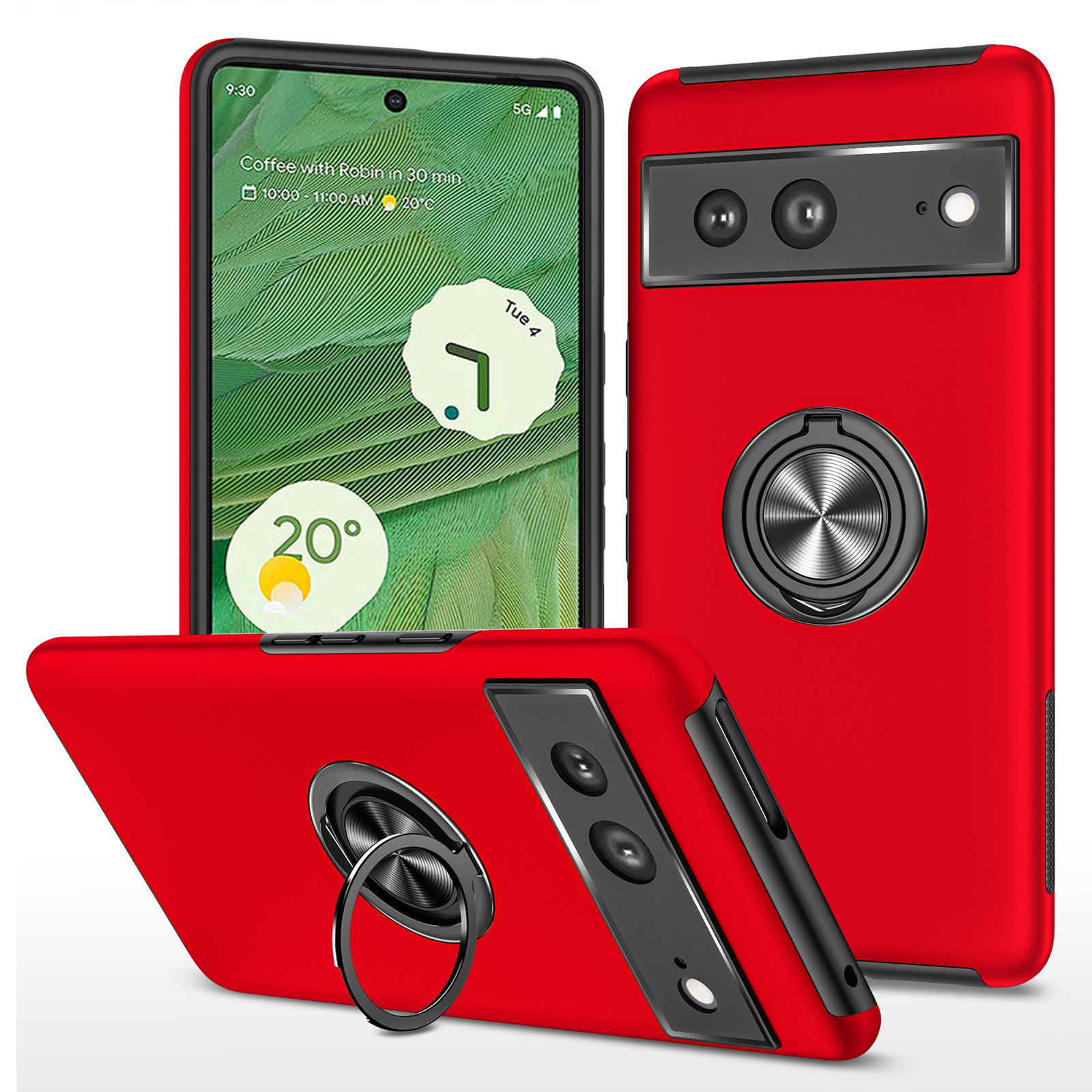 Für Google Pixel 7 5G Ring Kickstand Armor Phone Hülle Hartes PC Soft TPU Stoßfänger Stoßdämpfer Schutzschutzabdeckung - Rot, Google Pixel 7 5G
Für Google Pixel 7 5G Ring Kickstand Armor Phone Hülle Hartes PC Soft TPU Stoßfänger Stoßdämpfer Schutzschutzabdeckung - Rot, Google Pixel 7 5G