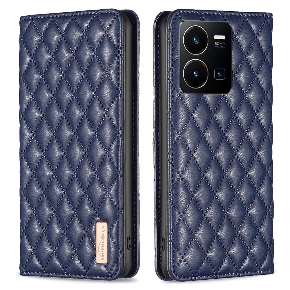 Binfen Color BF Style-16 Für Vivo Y35 4g (2022) / Y22s 4G Rhombus Eingeprägter Schockdes PU -leder -kartenhalter Cover Stand Telefon Hülle - Blau, vivo Y35 4G (2022)
Binfen Color BF Style-16 Für Vivo Y35 4g (2022) / Y22s 4G Rhombus Eingeprägter Schockdes PU -leder -kartenhalter Cover Stand Telefon Hülle - Blau, vivo Y35 4G (2022)