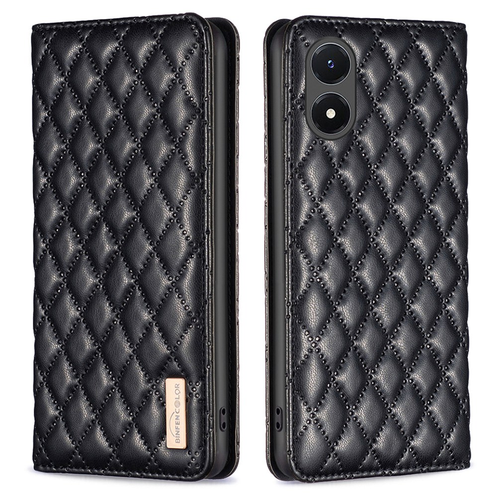 Binfen Color BF Style-16 Rhombus Imponed Stand Hülle Für Vivo Y02s 4G, PU Lederkartenhalter Anti-scratch-telefonabdeckung - Schwarz, vivo Y02s 4G
Binfen Color BF Style-16 Rhombus Imponed Stand Hülle Für Vivo Y02s 4G, PU Lederkartenhalter Anti-scratch-telefonabdeckung - Schwarz, vivo Y02s 4G