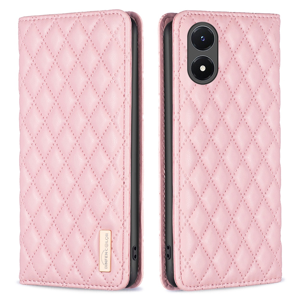 Binfen Color BF Style-16 Rhombus Imponed Stand Hülle Für Vivo Y02s 4G, PU Lederkartenhalter Anti-scratch-telefonabdeckung - Rosa, vivo Y02s 4G
Binfen Color BF Style-16 Rhombus Imponed Stand Hülle Für Vivo Y02s 4G, PU Lederkartenhalter Anti-scratch-telefonabdeckung - Rosa, vivo Y02s 4G