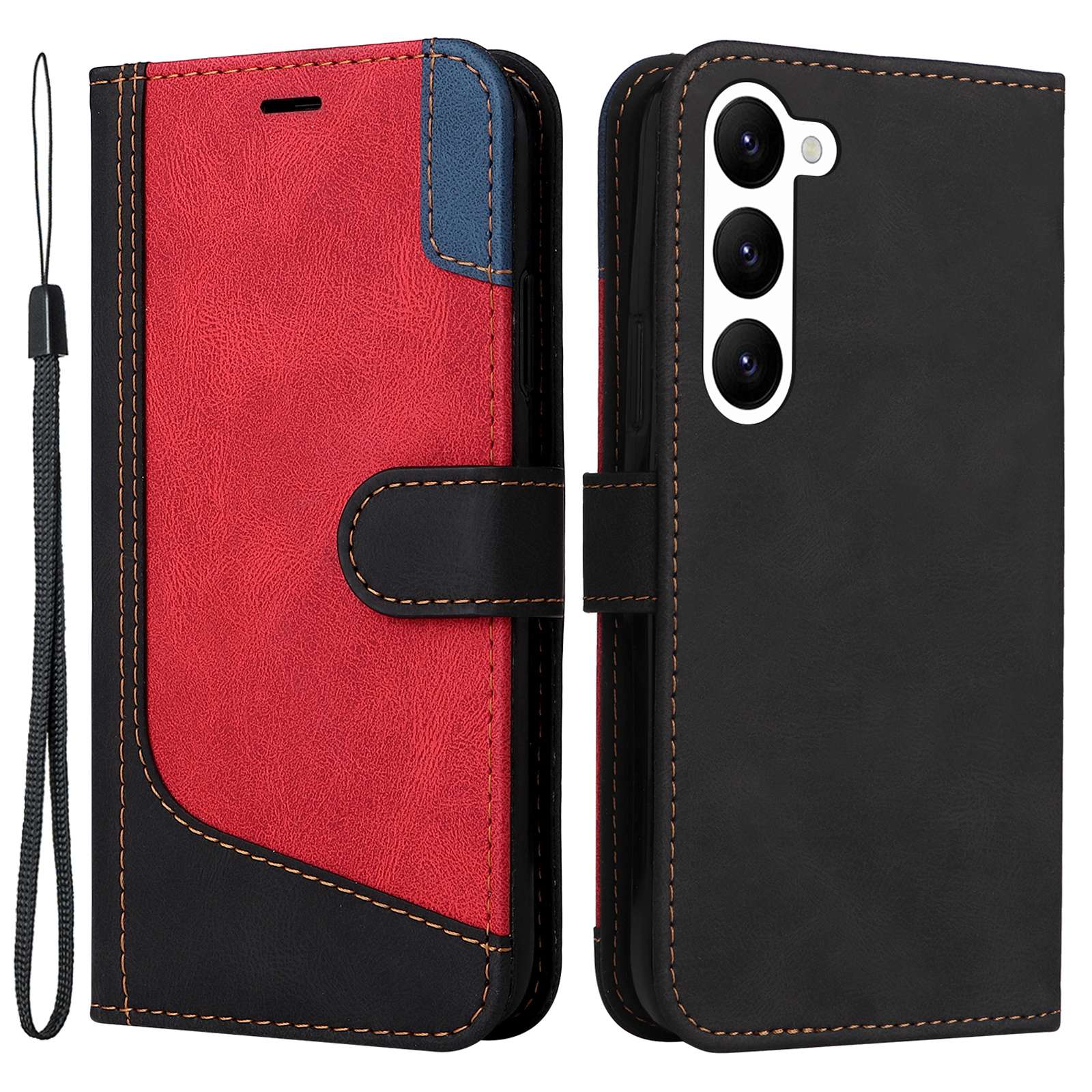 Для Samsung Galaxy S23 Плюс Трехцветный Сплайсинг Flip Cover Cover Cover Cute Leather Magnetic Smocbure Сставка Для Защитного Телефона с Ремешком - Черный, Galaxy S23+
Для Samsung Galaxy S23 Плюс Трехцветный Сплайсинг Flip Cover Cover Cover Cute Leather Magnetic Smocbure Сставка Для Защитного Телефона с Ремешком - Черный, Galaxy S23+