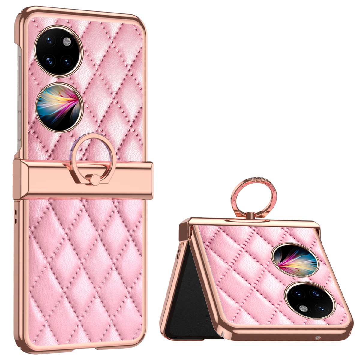 Für Huawei P50 Pocket Ring Kickstand Phone Hülle Geprägte Rhombus -gittermuster Elektroplieren PU -leder -pc -rückenabdeckung - Rosa, Huawei P50 Pocket
Für Huawei P50 Pocket Ring Kickstand Phone Hülle Geprägte Rhombus -gittermuster Elektroplieren PU -leder -pc -rückenabdeckung - Rosa, Huawei P50 Pocket