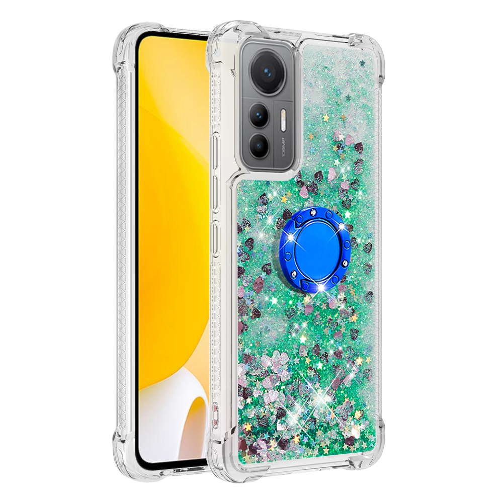 YB Quicksand Serie-7 Für Xiaomi 12 Lite 5G Flüssiges Quicksand Design Soft TPU Deckring Kickstand Impact Resistant Back Case - Grün / Herzen, Xiaomi 12 Lite 5G
YB Quicksand Serie-7 Für Xiaomi 12 Lite 5G Flüssiges Quicksand Design Soft TPU Deckring Kickstand Impact Resistant Back Case - Grün / Herzen, Xiaomi 12 Lite 5G