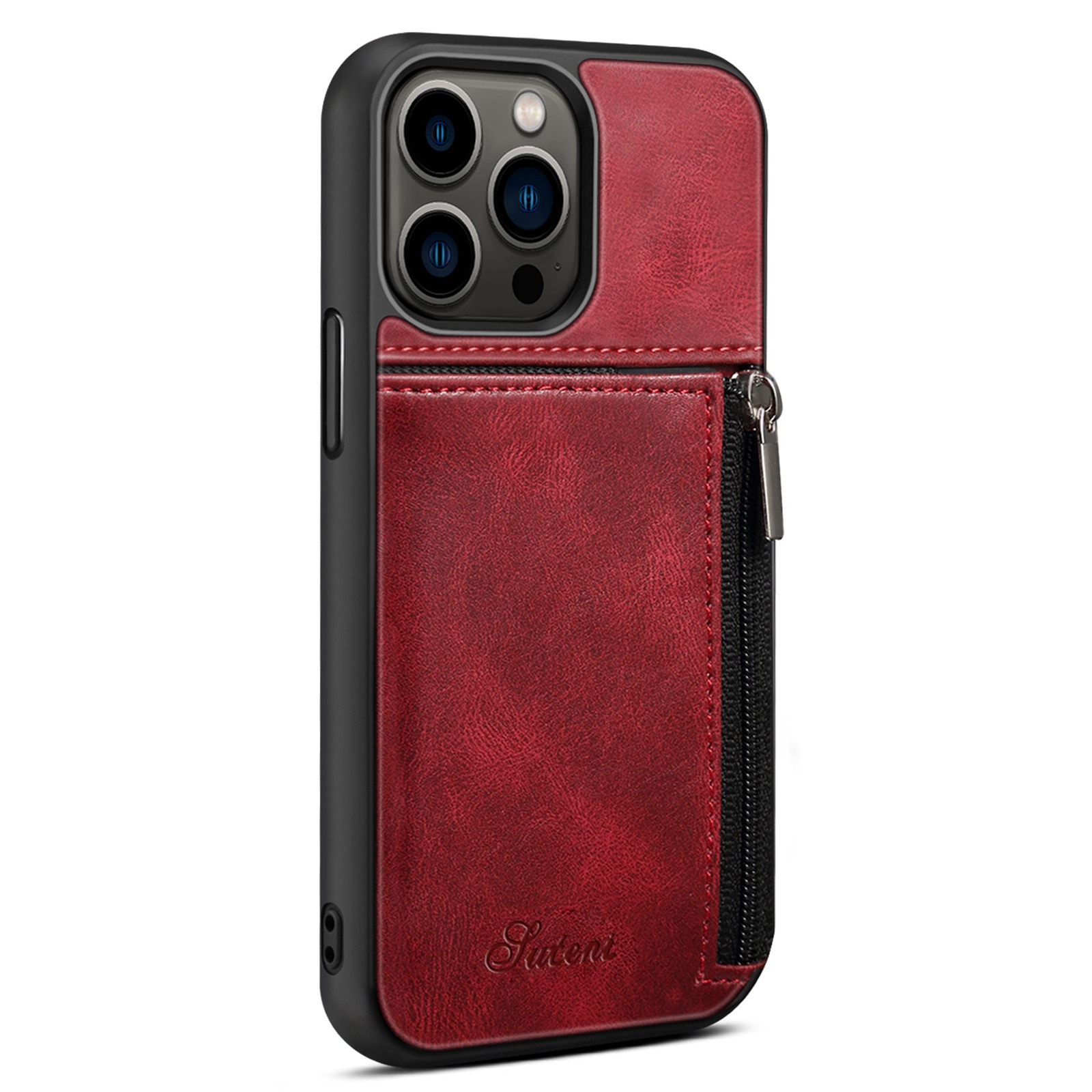 Suteni H14 Series Для Iphone 14 Pro Zipper Pocket Skellet Cash Case Coathing pc + Tpu-устойчивый - Красный, iPhone 14 Pro
Suteni H14 Series Для Iphone 14 Pro Zipper Pocket Skellet Cash Case Coathing pc + Tpu-устойчивый - Красный, iPhone 14 Pro