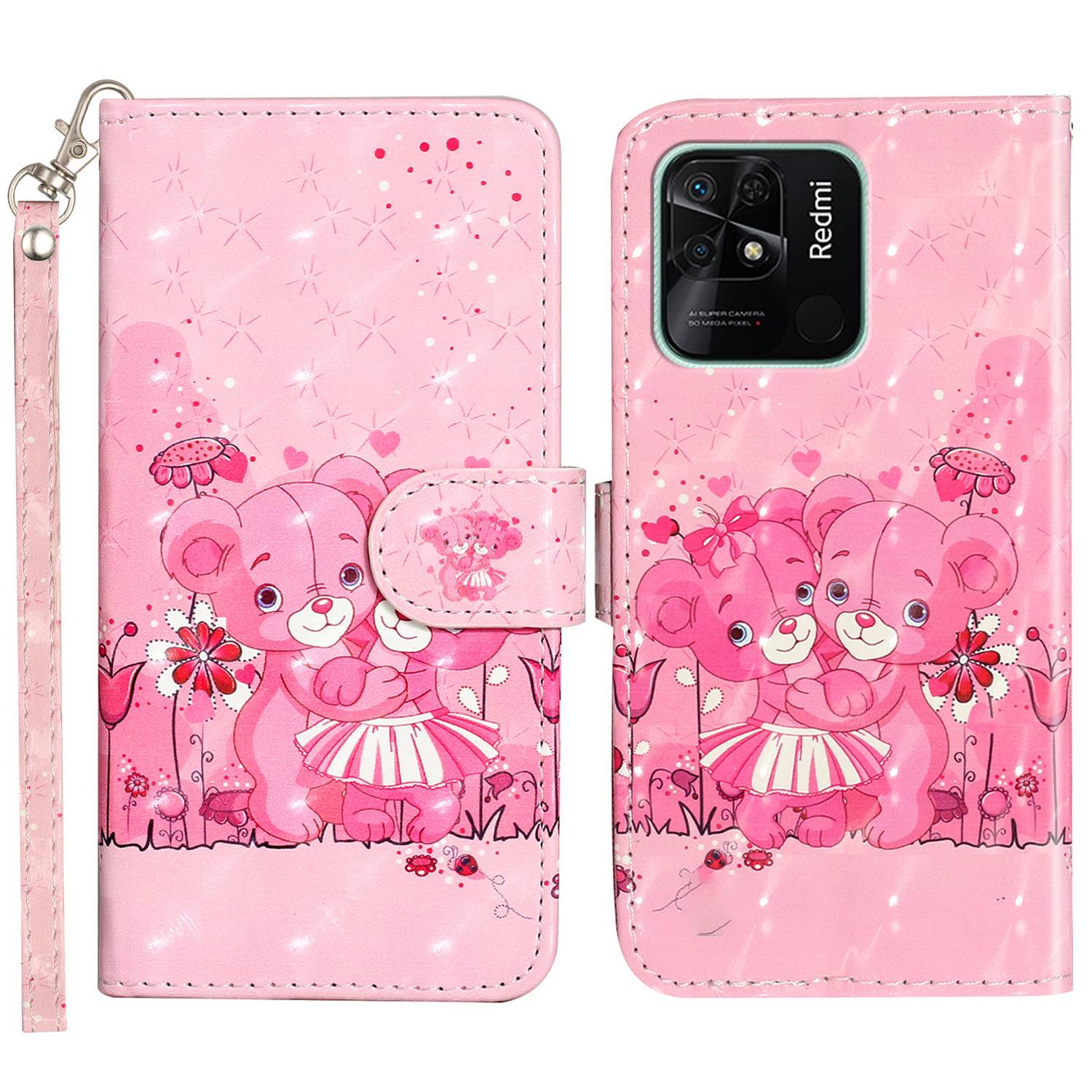 Für Xiaomi Redmi 10C 4G PU Leder Brieftasche Flip Cover Ständer Verfügt Über 3D -muster Druckmagnetverschluss Foliar -telefonhülle Mit Riemen - Bären, Xiaomi Redmi 10C 4G
Für Xiaomi Redmi 10C 4G PU Leder Brieftasche Flip Cover Ständer Verfügt Über 3D -muster Druckmagnetverschluss Foliar -telefonhülle Mit Riemen - Bären, Xiaomi Redmi 10C 4G
