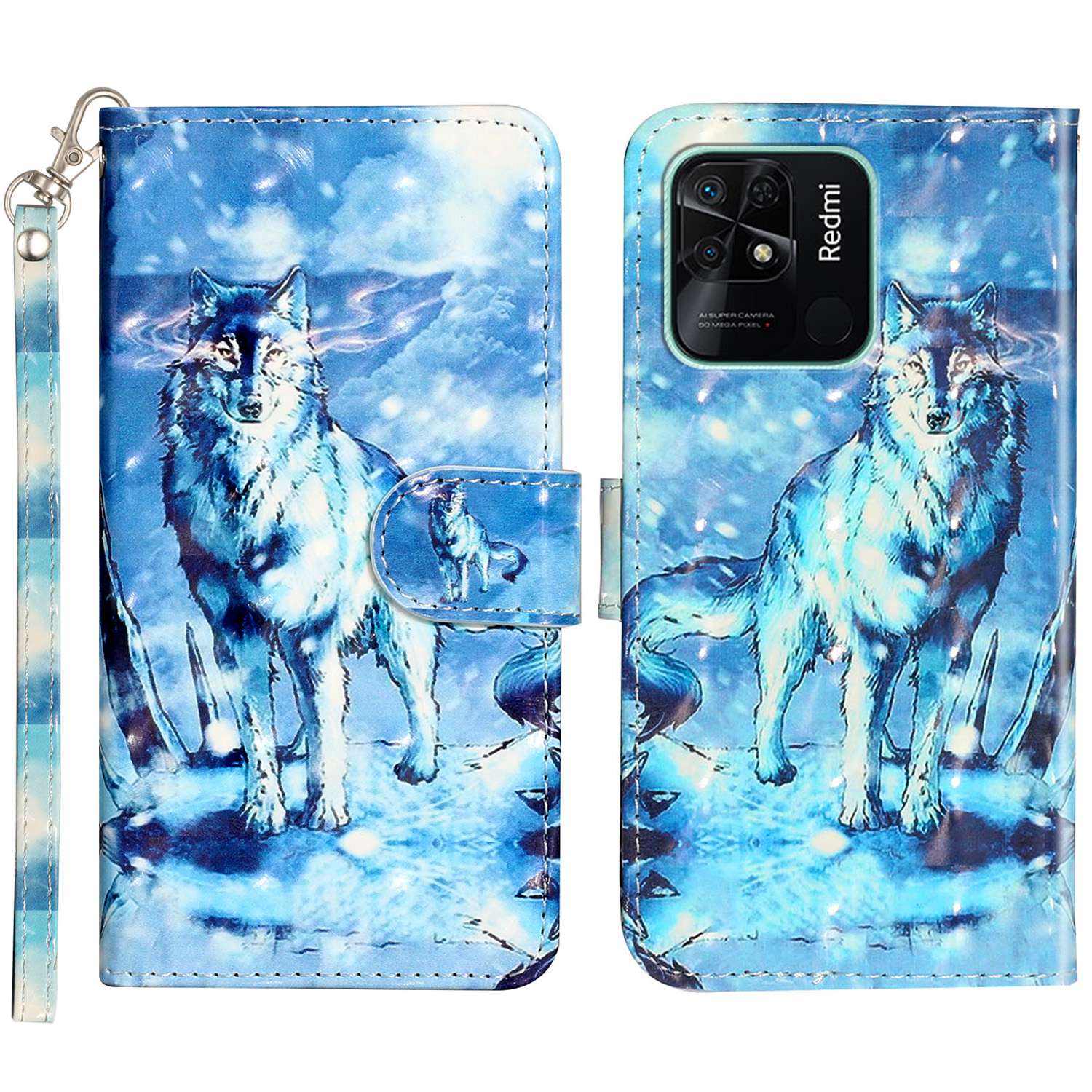 Für Xiaomi Redmi 10C 4G PU Leder Brieftasche Flip Cover Ständer Verfügt Über 3D -muster Druckmagnetverschluss Foliar -telefonhülle Mit Riemen - Schneewolf, Xiaomi Redmi 10C 4G
Für Xiaomi Redmi 10C 4G PU Leder Brieftasche Flip Cover Ständer Verfügt Über 3D -muster Druckmagnetverschluss Foliar -telefonhülle Mit Riemen - Schneewolf, Xiaomi Redmi 10C 4G