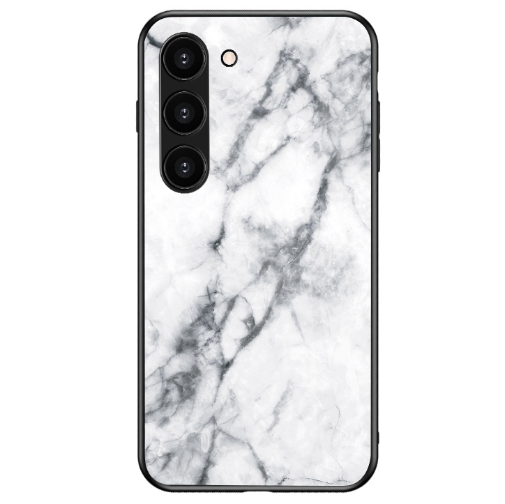 For Samsung Galaxy S23 Marble Pattern Printing Tempered Glass Phone Case Hard PC +TPU Anti-Scratch Shockproof Cover - White Marble, Galaxy S23
For Samsung Galaxy S23 Marble Pattern Printing Tempered Glass Phone Case Hard PC +TPU Anti-Scratch Shockproof Cover - White Marble, Galaxy S23