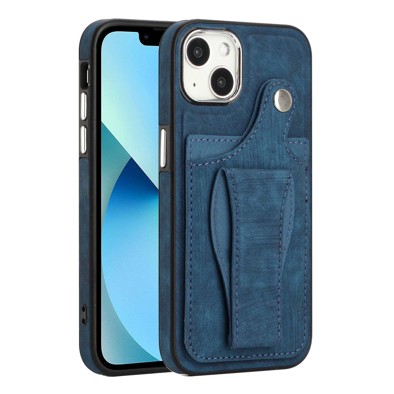 Cell Phone Case for iPhone 13 6.1 inch, Rotary Kickstand PU Leather+TPU Card Holder Anti-scratch Phone Cover Shell - Blue, iPhone 13
Cell Phone Case for iPhone 13 6.1 inch, Rotary Kickstand PU Leather+TPU Card Holder Anti-scratch Phone Cover Shell - Blue, iPhone 13