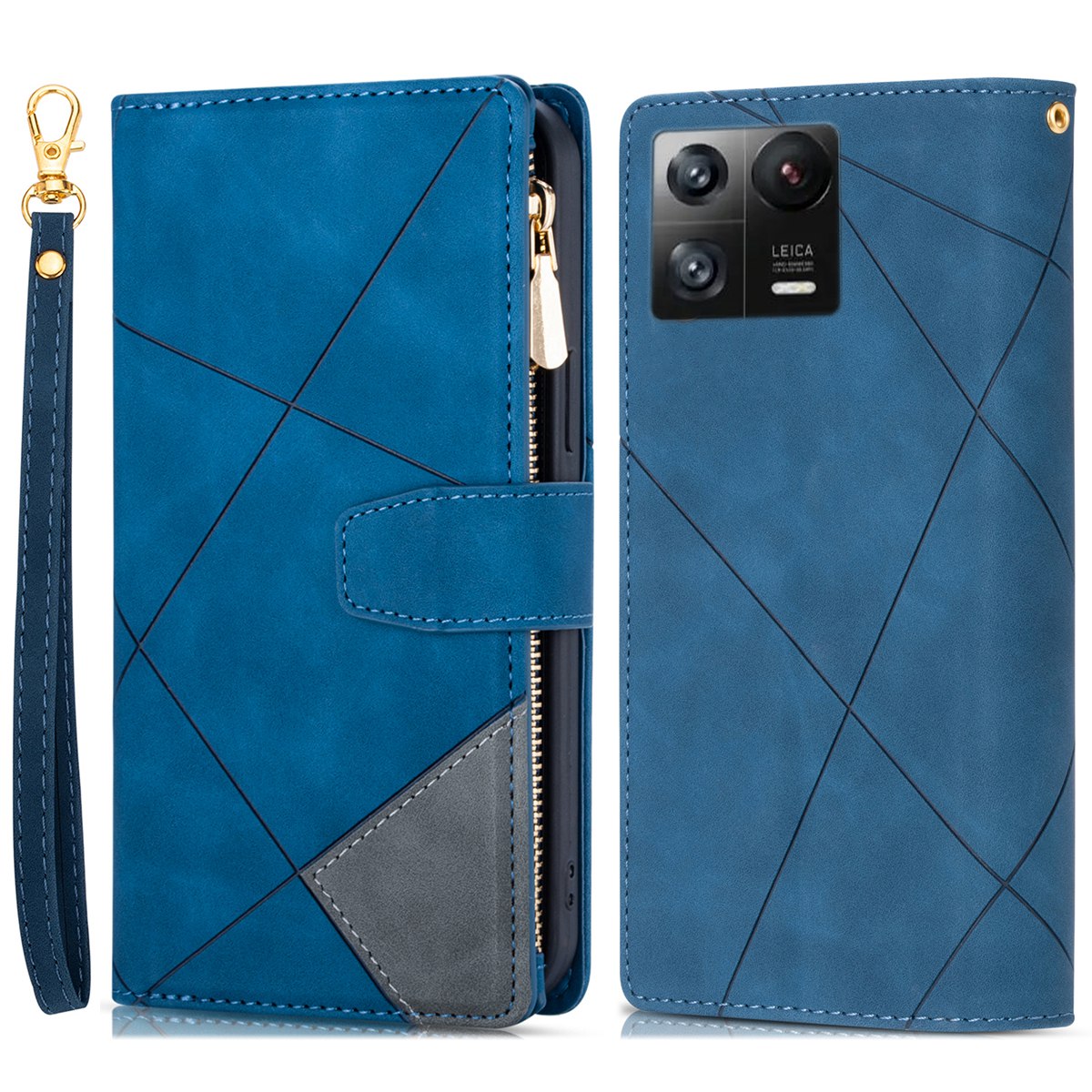 Für Xiaomi 13 Pro 5g Farbspleißen Reißverschluss Pocket Phone Hülle PU -leder -brieftasche Abdeckung - Blau, Xiaomi 13 Pro 5G
Für Xiaomi 13 Pro 5g Farbspleißen Reißverschluss Pocket Phone Hülle PU -leder -brieftasche Abdeckung - Blau, Xiaomi 13 Pro 5G